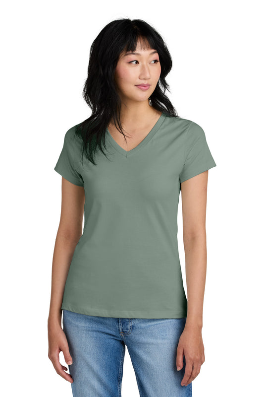 District® - Women's Perfect Weight® V-Neck Tee. DM1170L