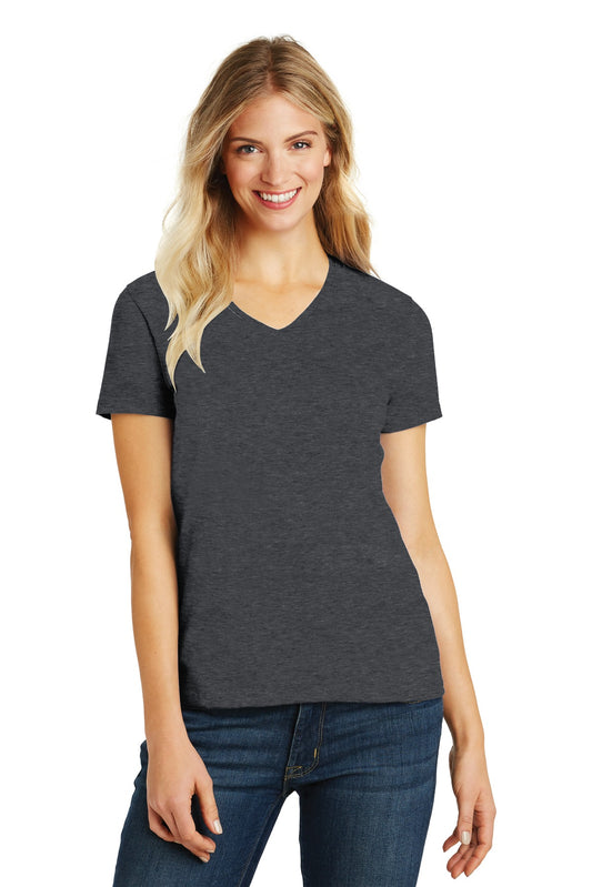 District® Women's Perfect Blend® CVC V-Neck Tee. DM1190L