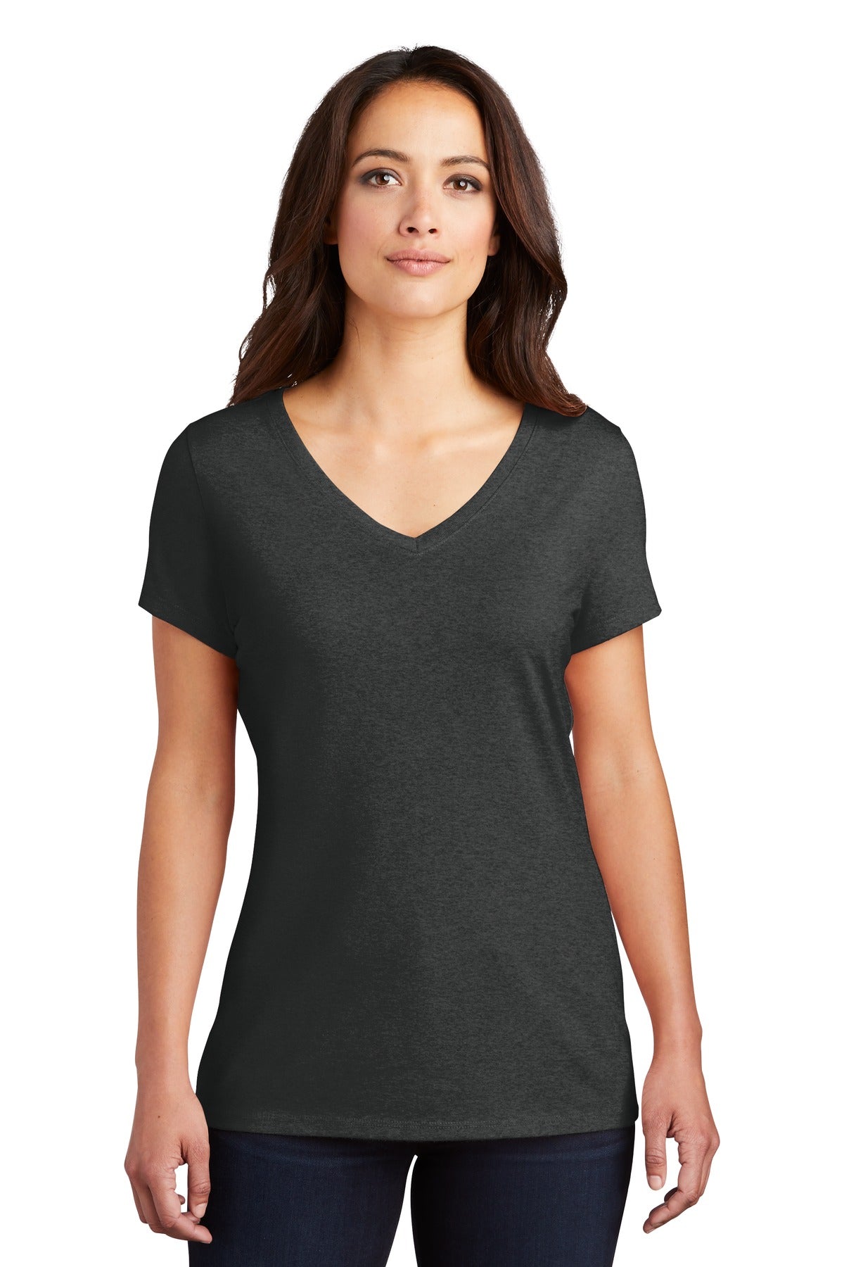 District® Women's Perfect Tri® V-Neck Tee. DM1350L