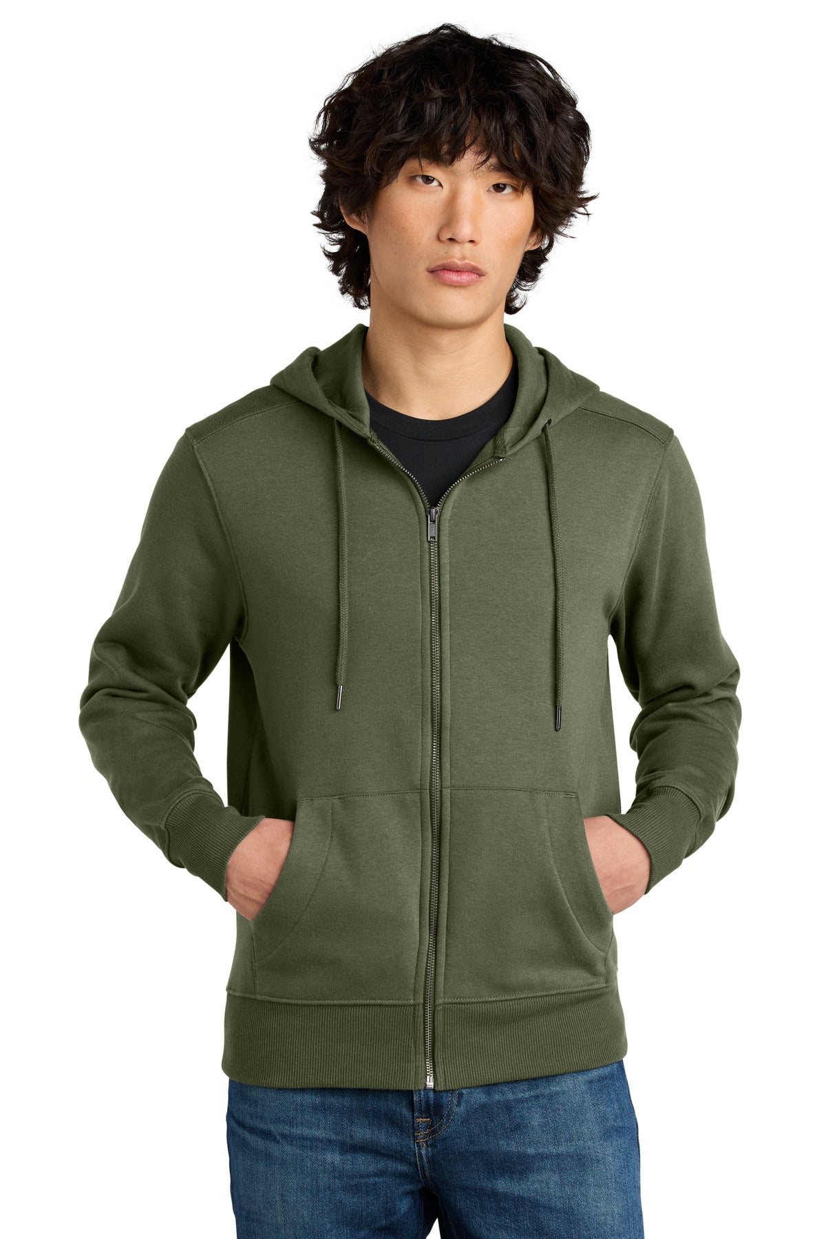 District ® Perfect Weight ® Fleece Full-Zip Hoodie DT1103