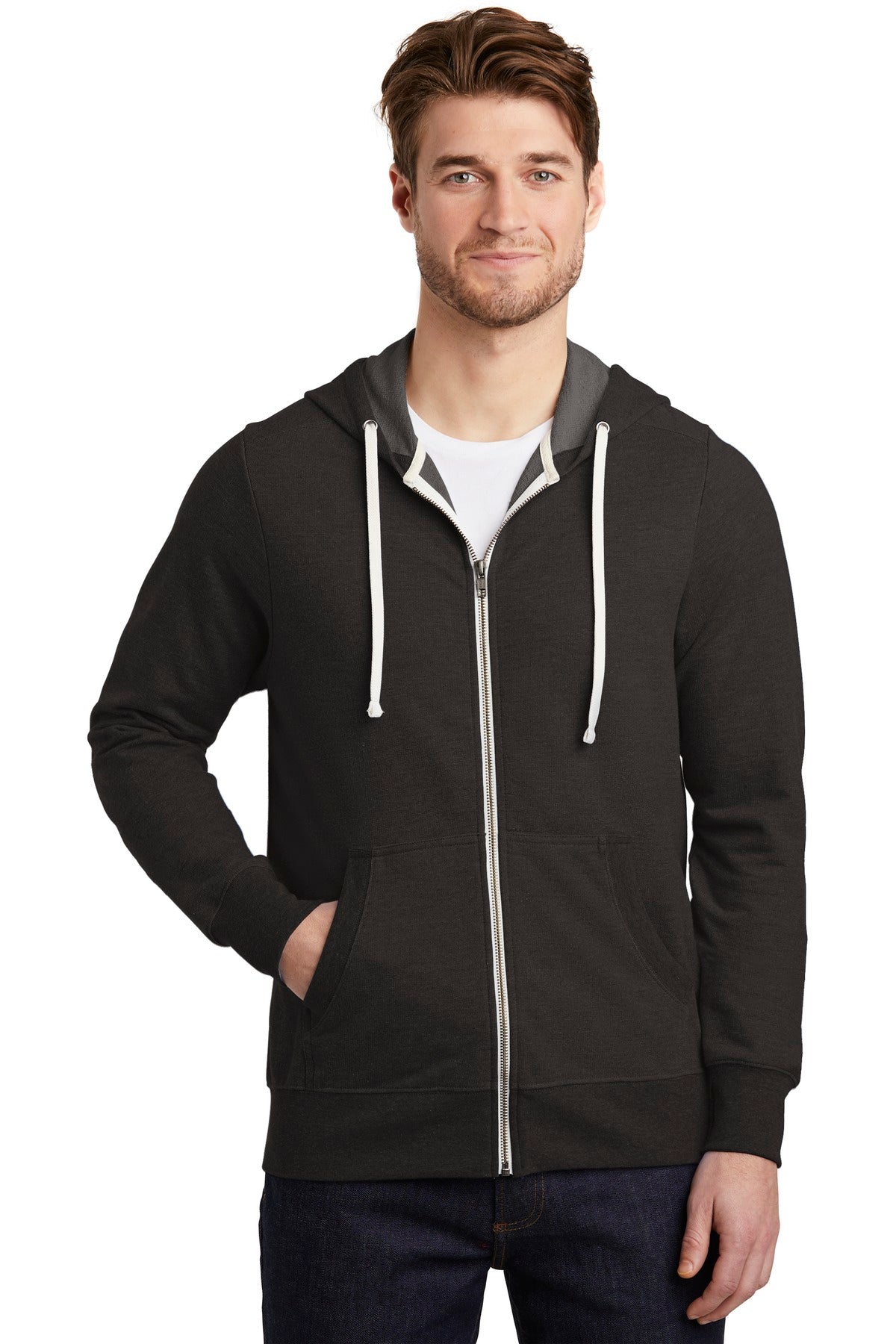 District ® Perfect Tri ® French Terry Full-Zip Hoodie. DT356