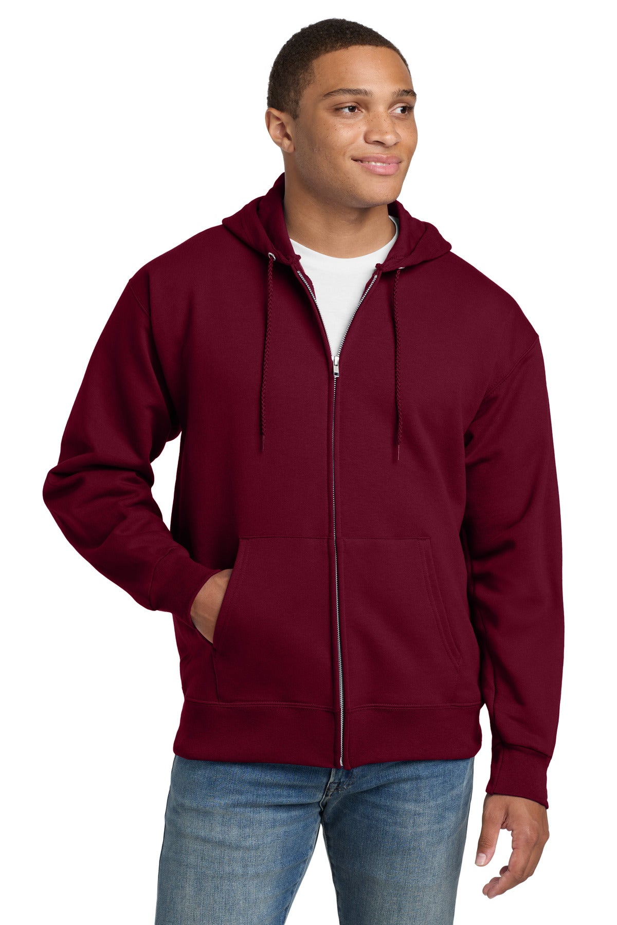 Hanes® Ultimate Cotton® - Full-Zip Hooded Sweatshirt.  F283