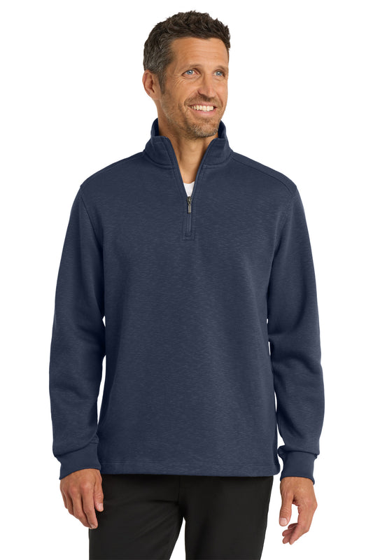 Port Authority® Slub Fleece 1/4-Zip Pullover. F295