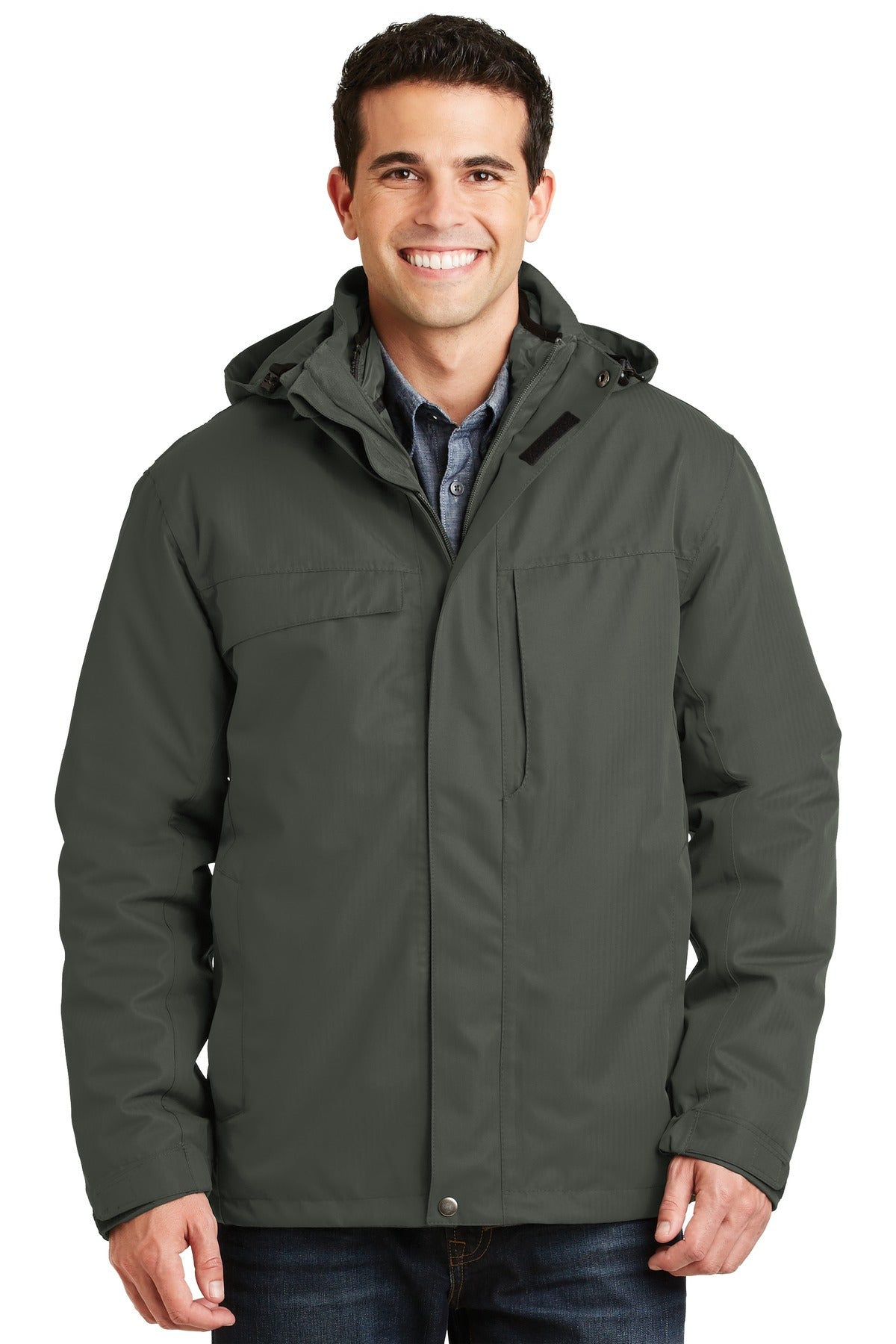 Port Authority® Herringbone 3-in-1 Parka. J302