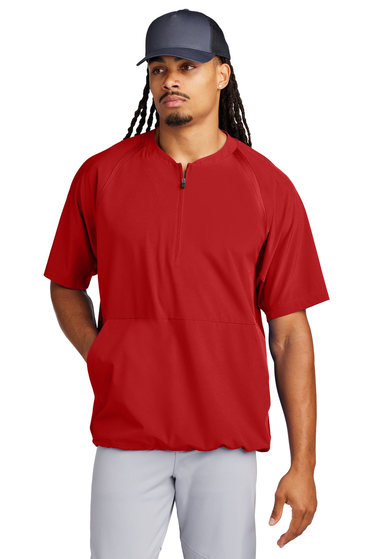 Sport-Tek® Repeat 1/2-Zip Short Sleeve Jacket JST489