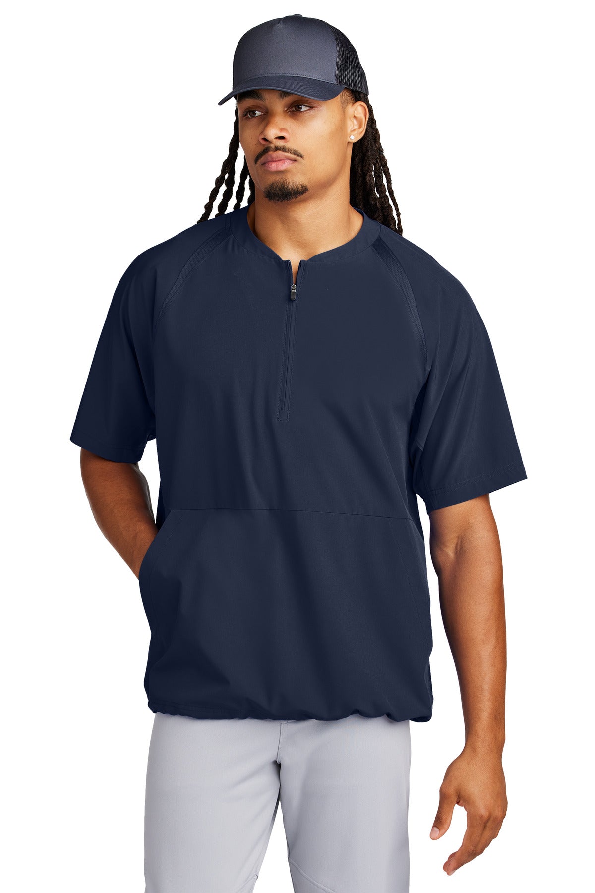 Sport-Tek® Repeat 1/2-Zip Short Sleeve Jacket JST489