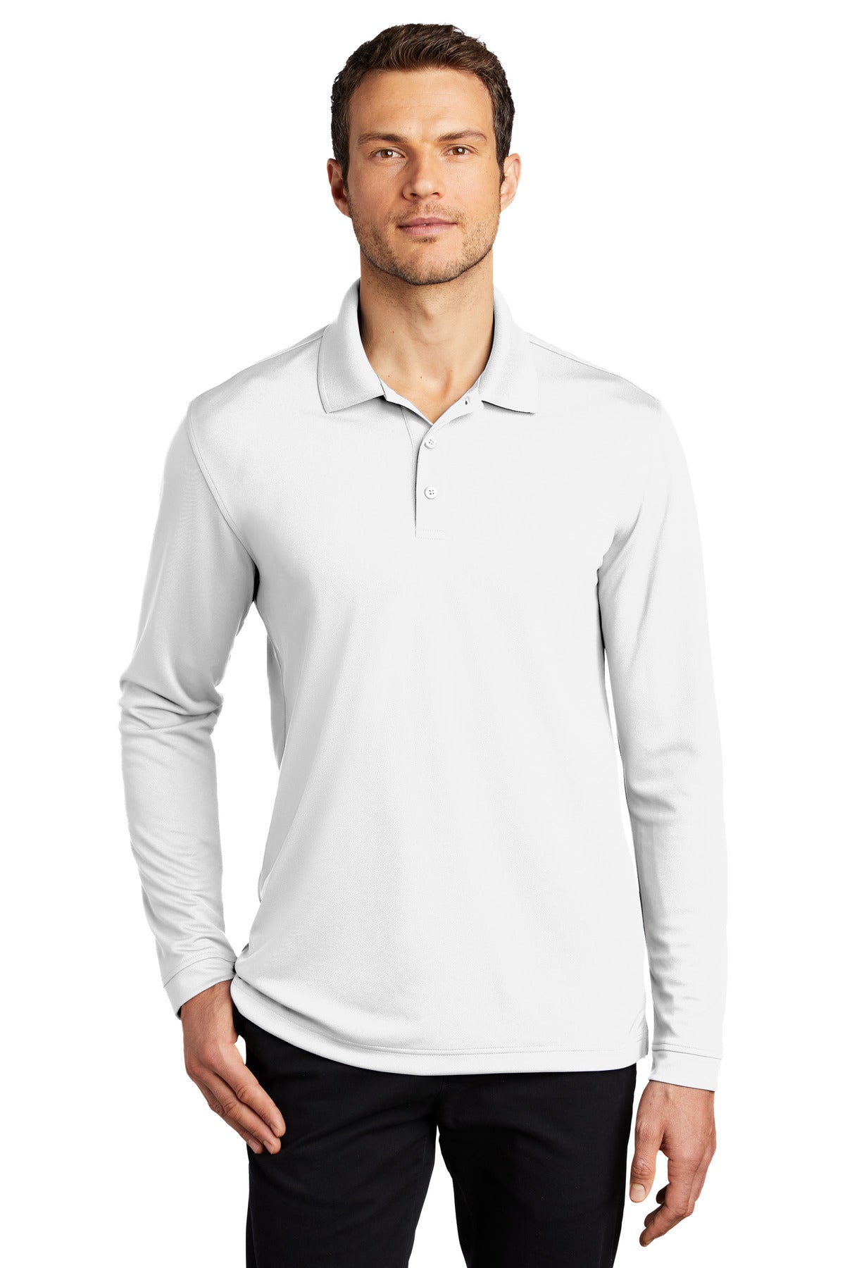 Port Authority ® Dry Zone ® UV Micro-Mesh Long Sleeve Polo K110LS