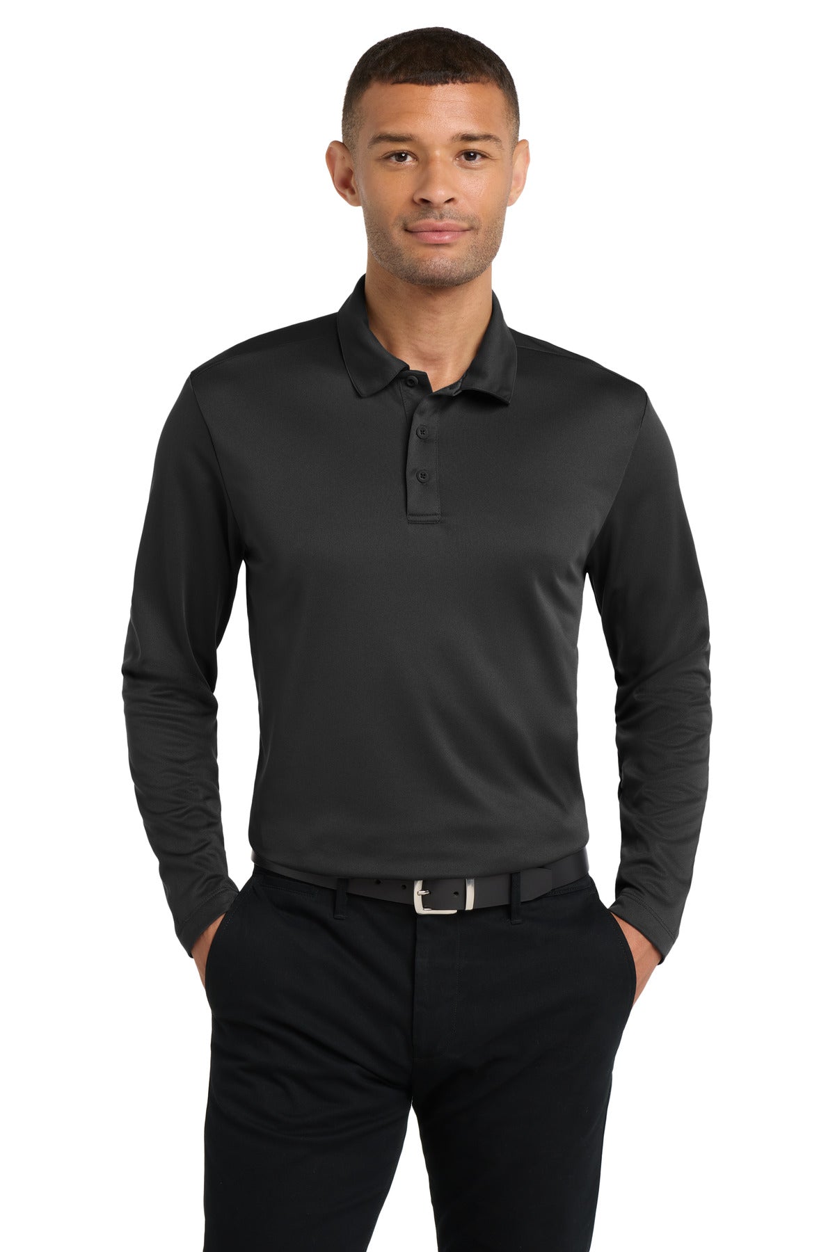 Port Authority® Silk Touch™ Performance Long Sleeve Polo. K540LS