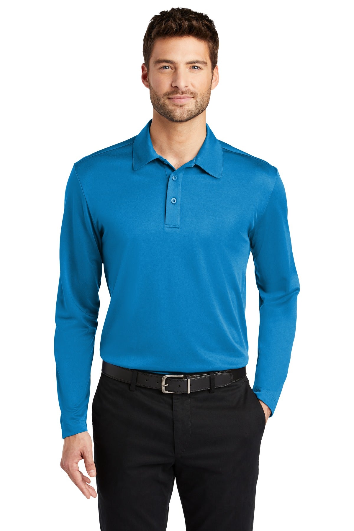 Port Authority® Silk Touch™ Performance Long Sleeve Polo. K540LS