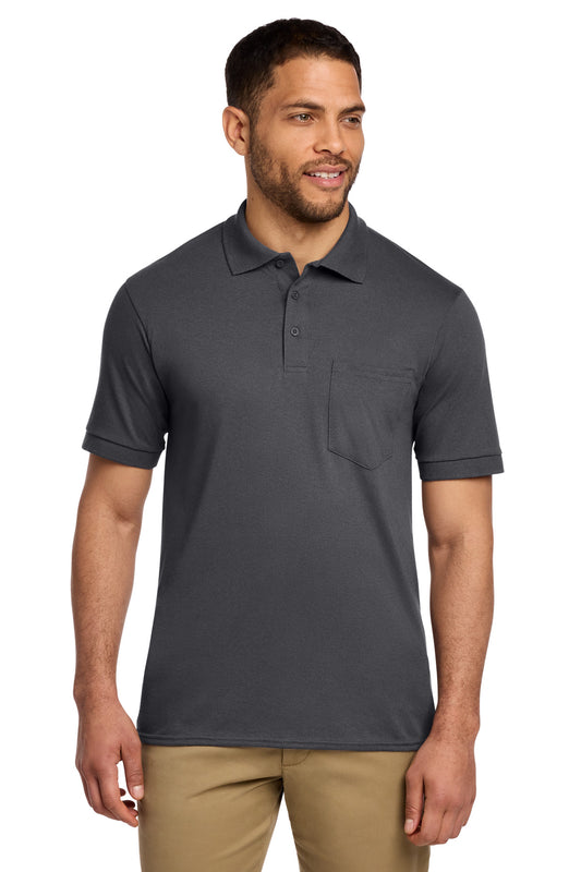 Port & Co™ Core Blend Jersey Knit Pocket Polo. KP55P