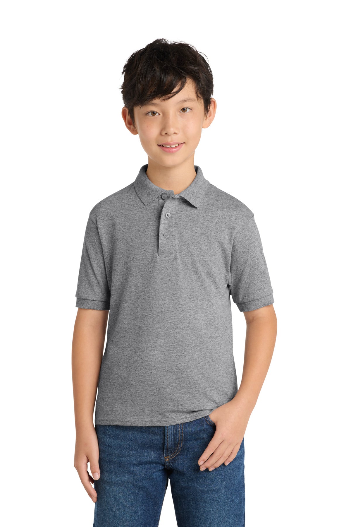 Port & Co™ Youth Core Blend Jersey Knit Polo. KP55Y