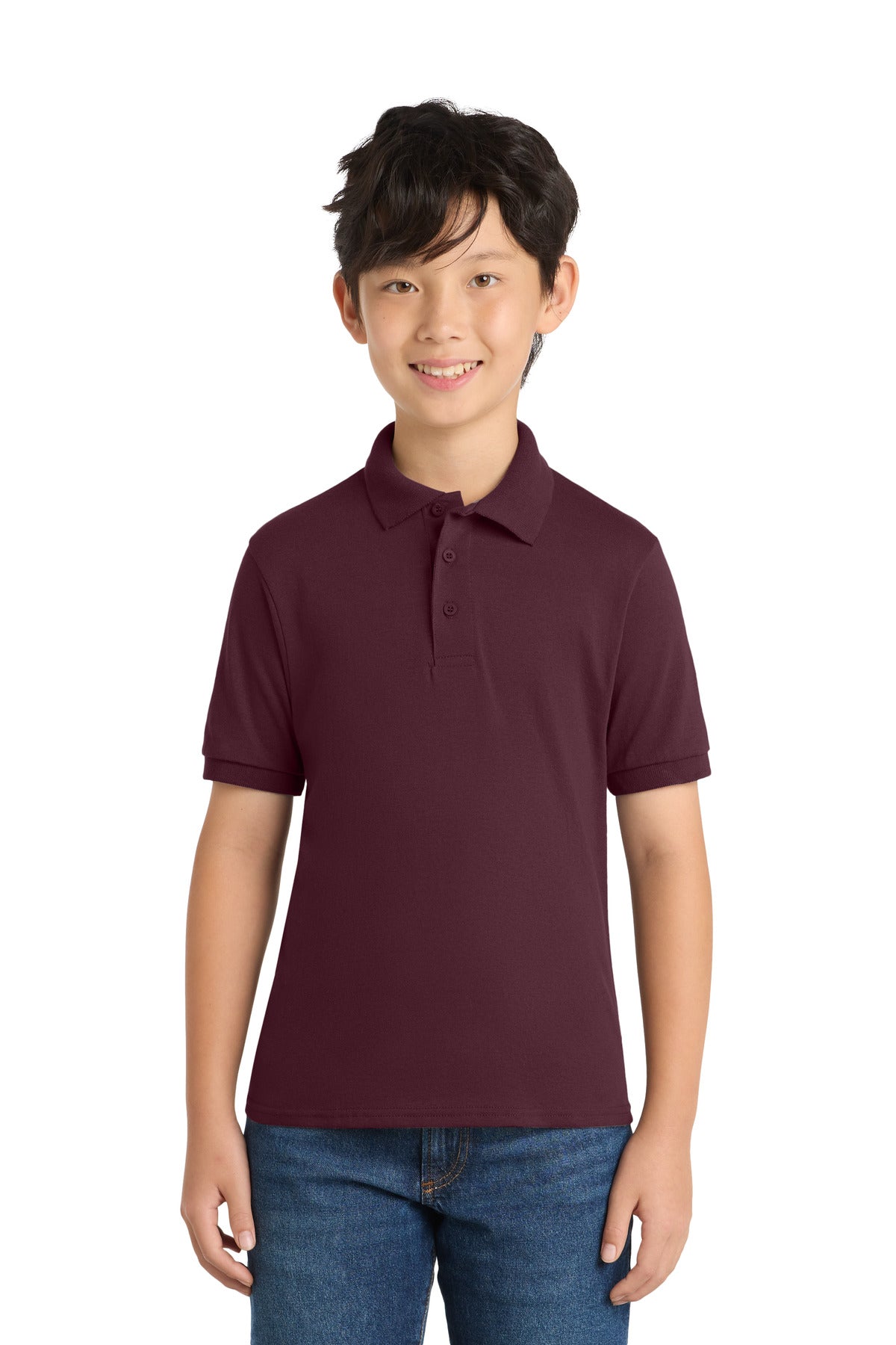Port & Co™ Youth Core Blend Jersey Knit Polo. KP55Y