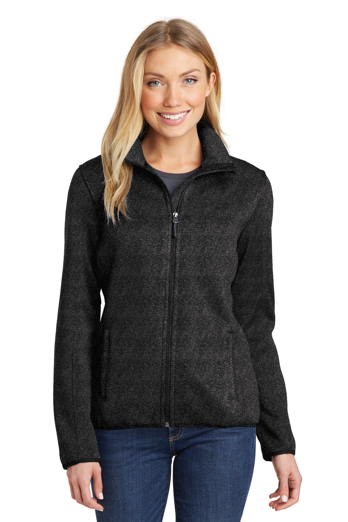 Port Authority® Women's Sweater Fleece Jacket. L232