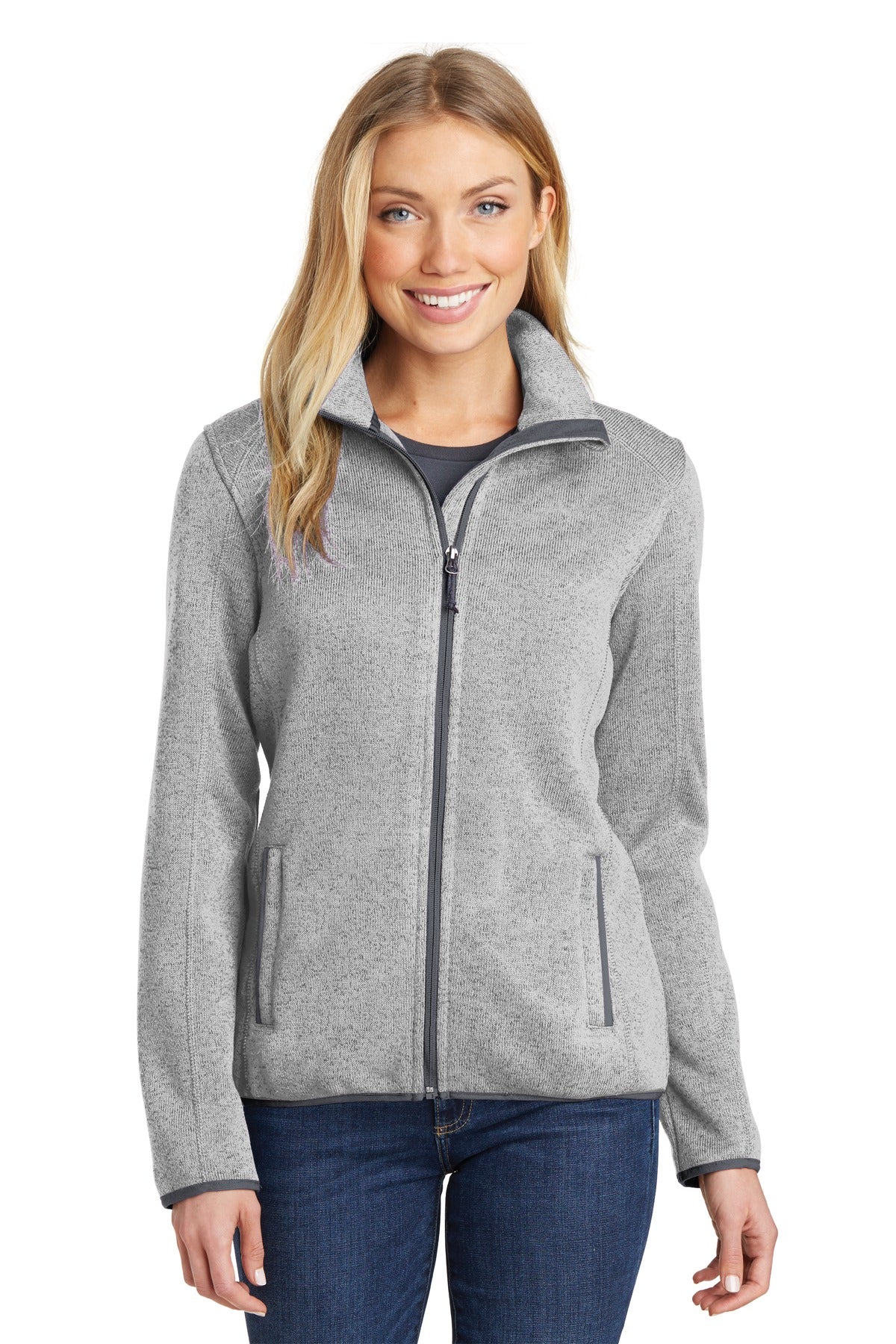 Port Authority® Women's Sweater Fleece Jacket. L232