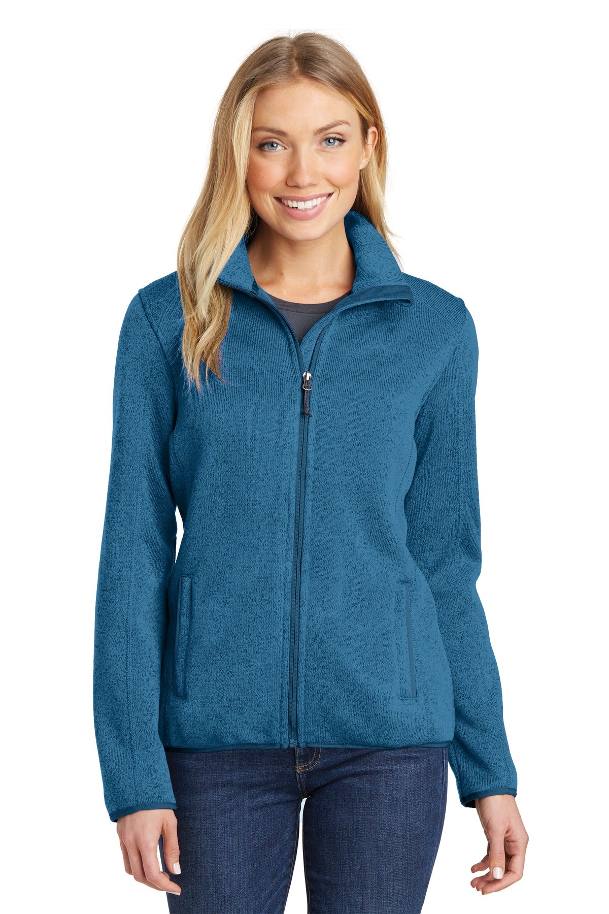 Port Authority® Women's Sweater Fleece Jacket. L232