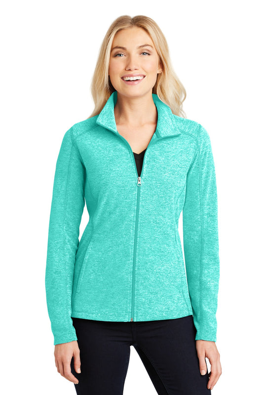 Port Authority® Women's Heather Microfleece Full-Zip Jacket. L235