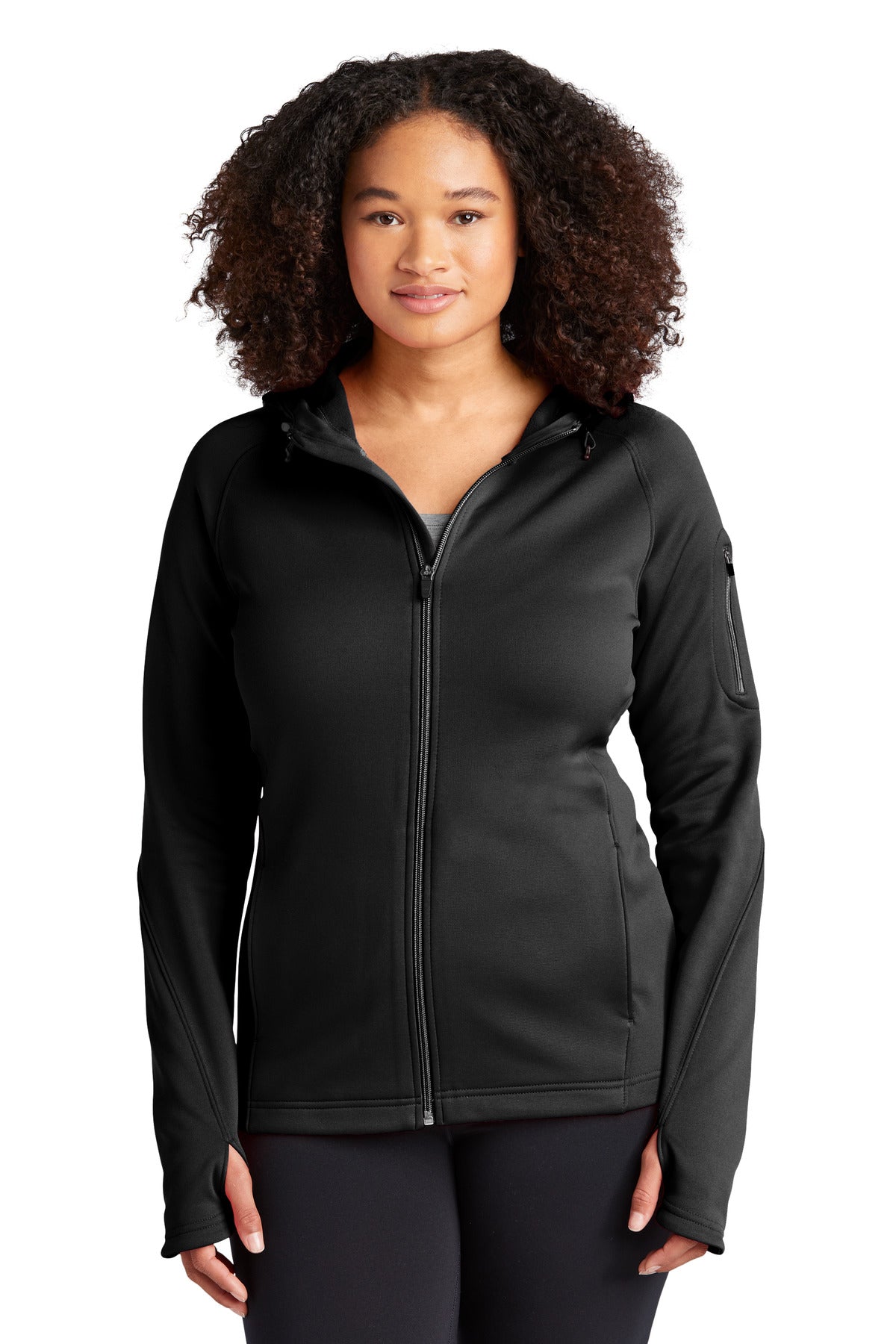 Sport-Tek® Women's Tech Fleece Full-Zip Hooded Jacket. L248