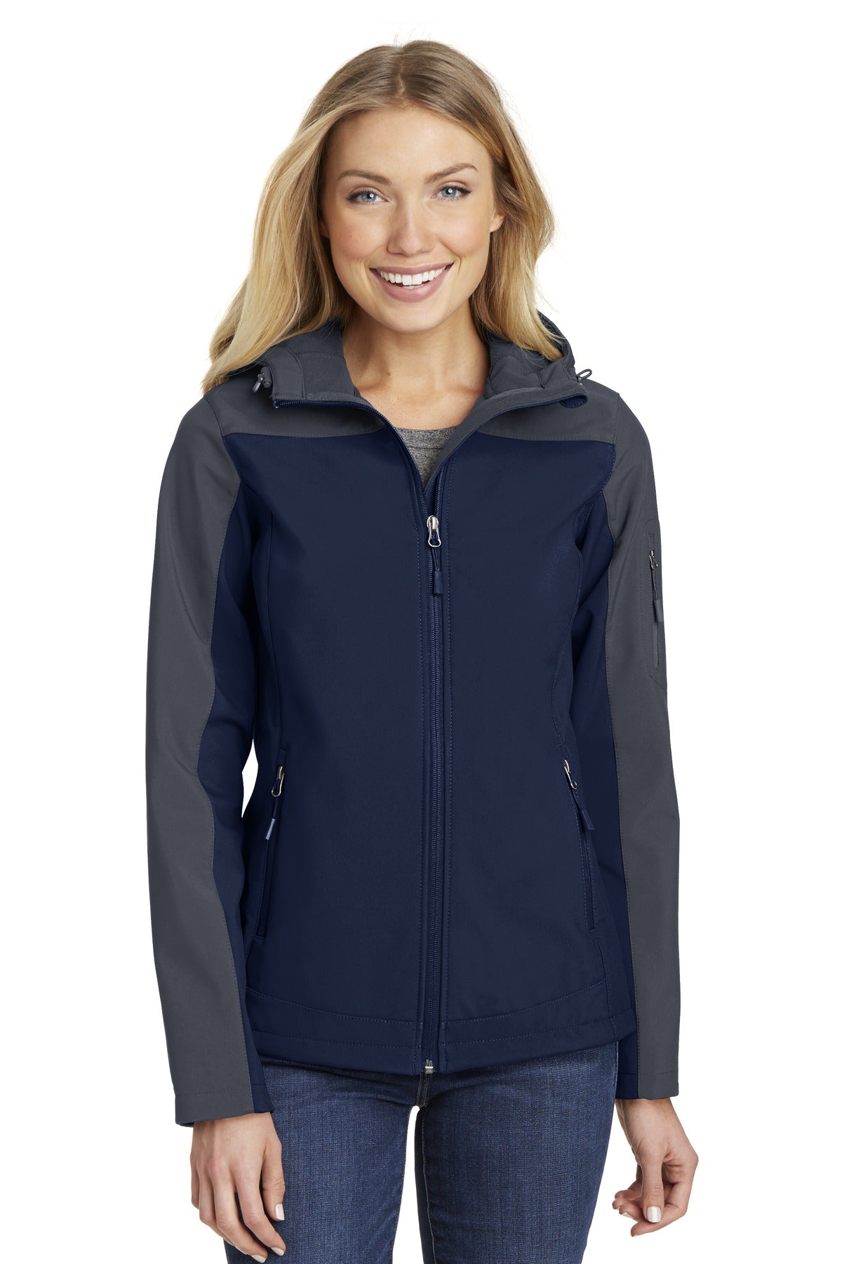 Port Authority® Women's Hooded Core Soft Shell Jacket. L335