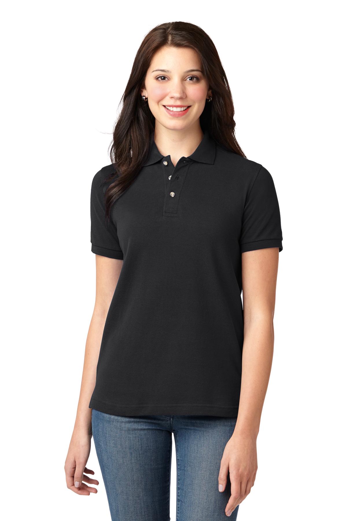 Port Authority® Women's Heavyweight Cotton Pique Polo.  L420