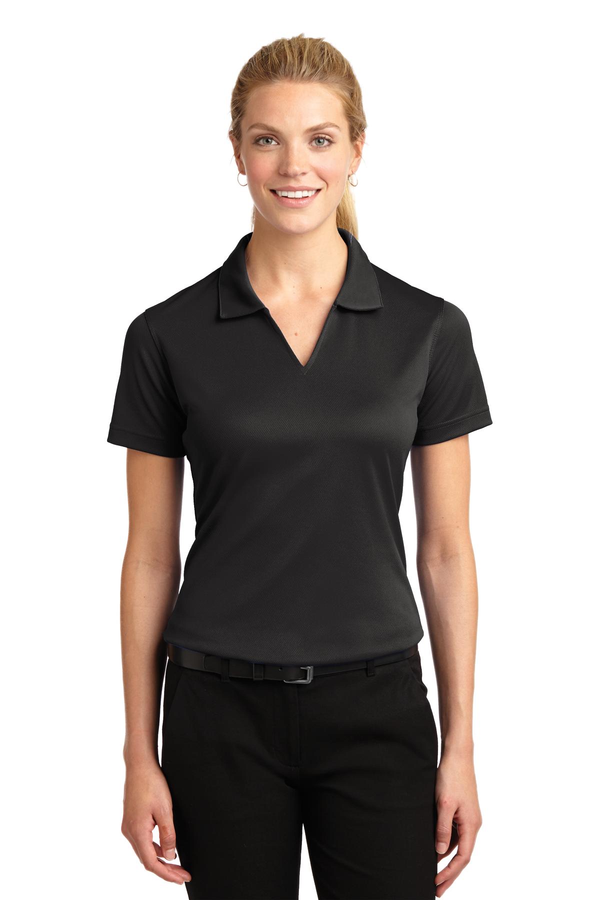 Sport-Tek® Women's Dri-Mesh® V-Neck Polo.  L469