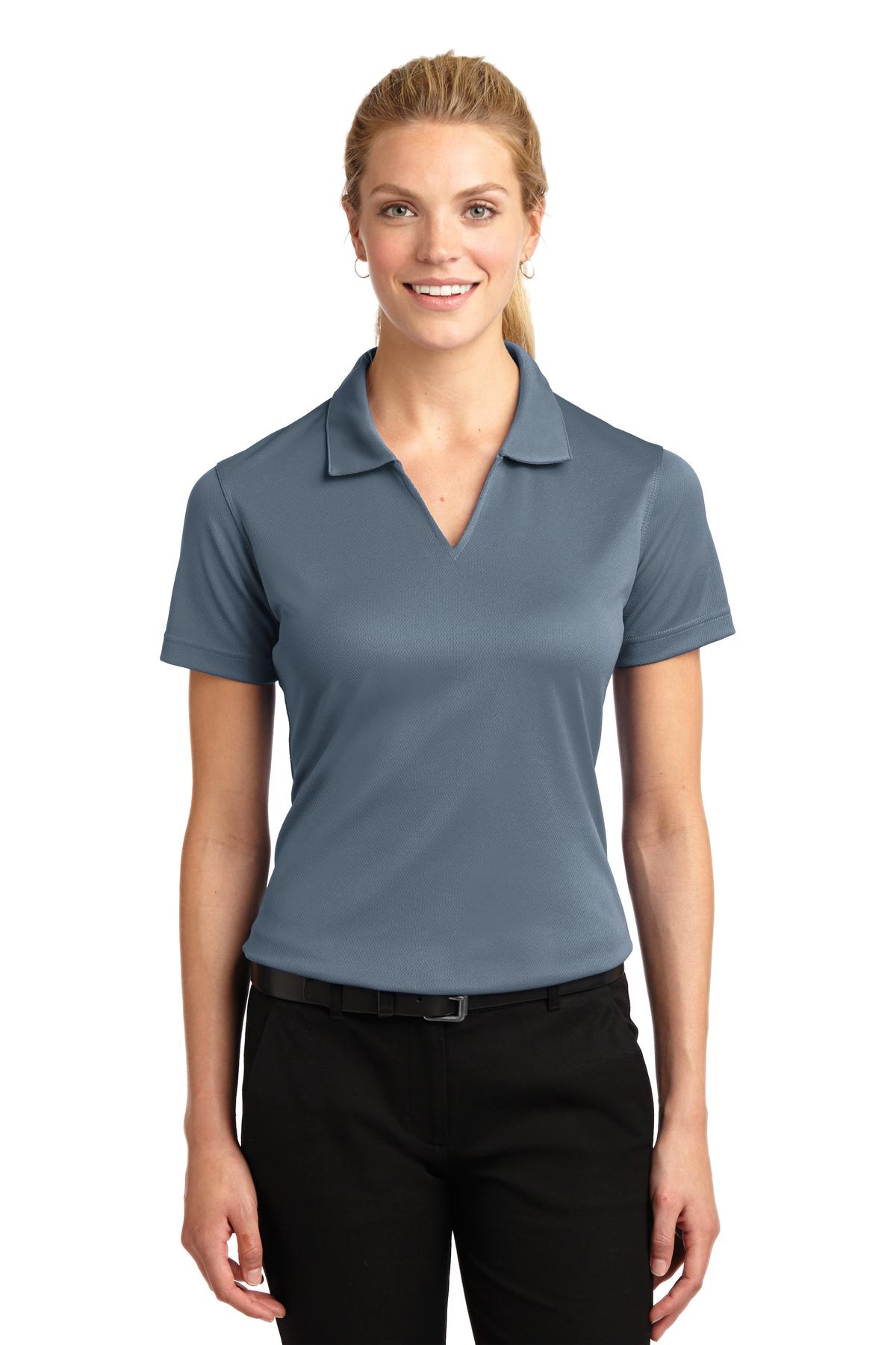 Sport-Tek® Women's Dri-Mesh® V-Neck Polo.  L469