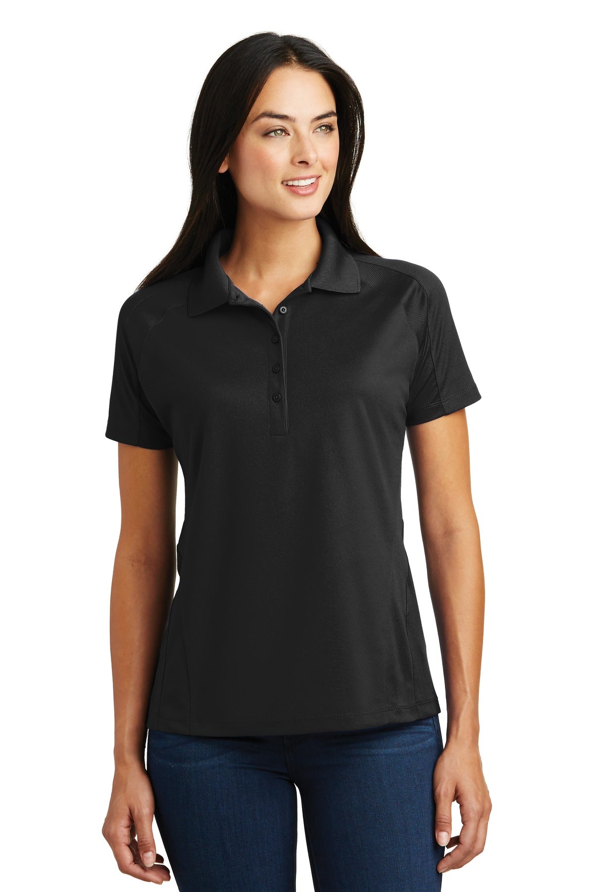 Sport-Tek® Women's Dri-Mesh® Pro Polo. L474