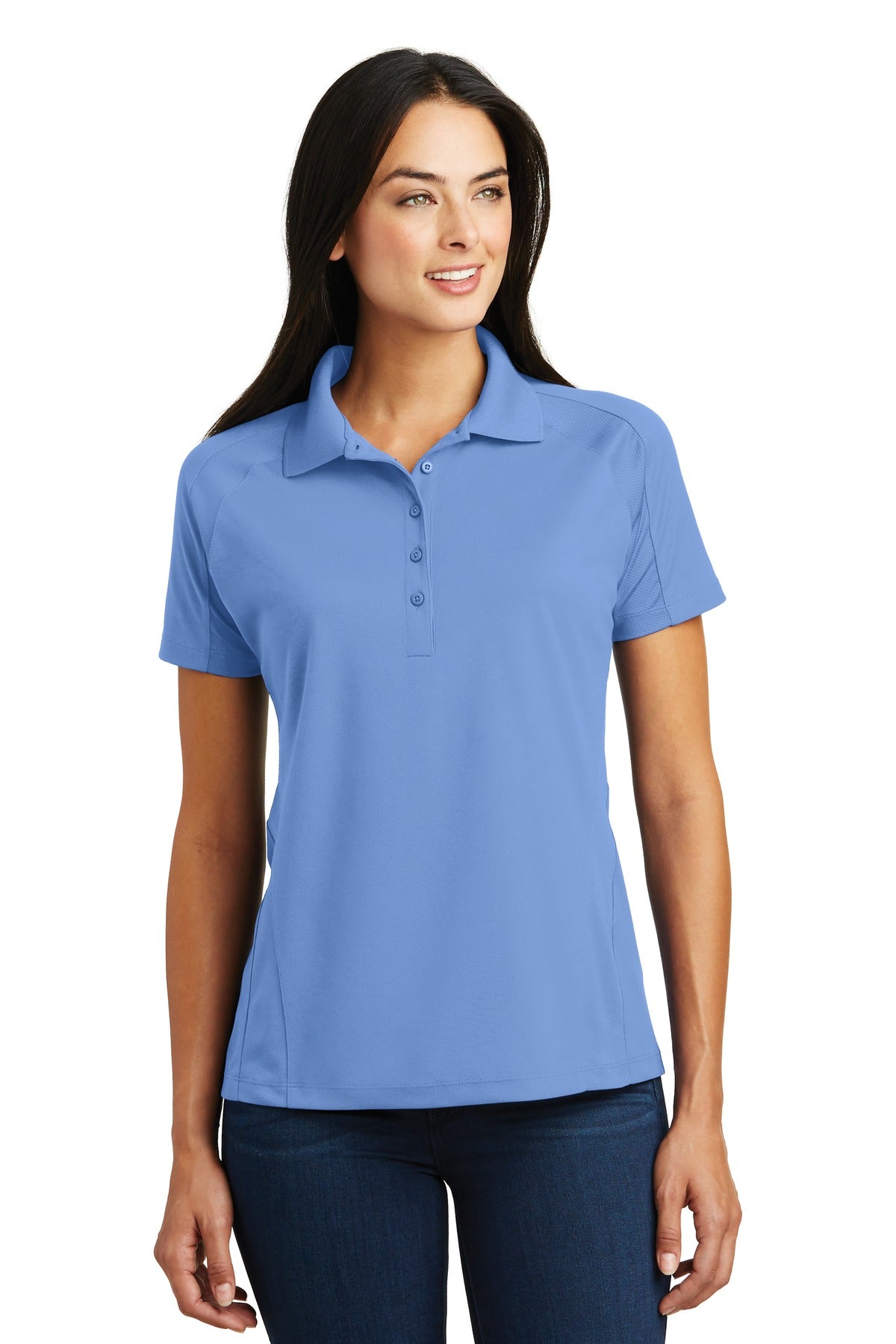 Sport-Tek® Women's Dri-Mesh® Pro Polo. L474