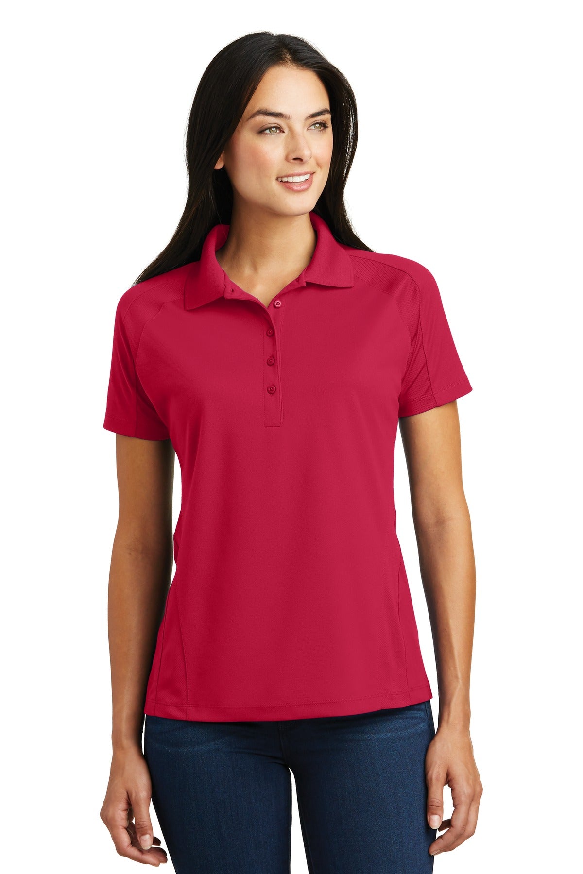 Sport-Tek? Women's Dri-Mesh? Pro Polo. L474