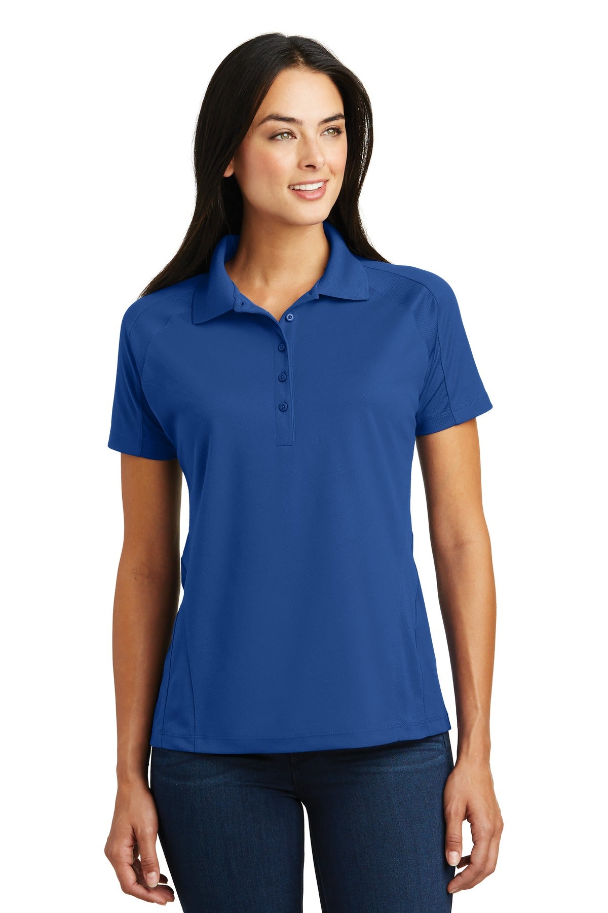 Sport-Tek® Women's Dri-Mesh® Pro Polo. L474