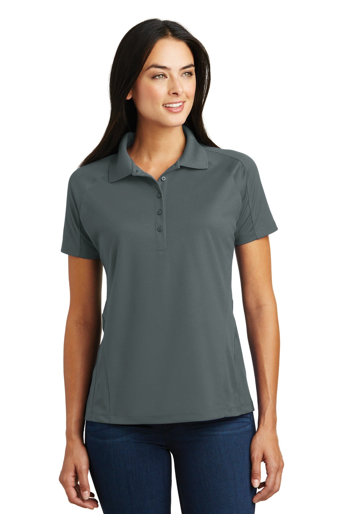 Sport-Tek® Women's Dri-Mesh® Pro Polo. L474