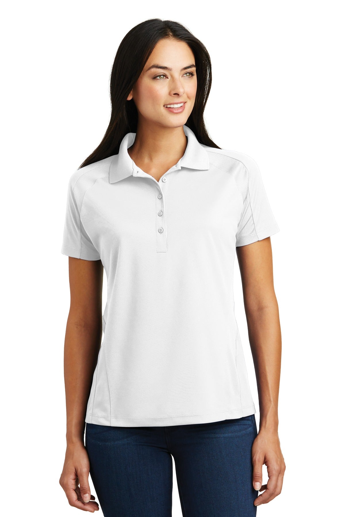 Sport-Tek® Women's Dri-Mesh® Pro Polo. L474