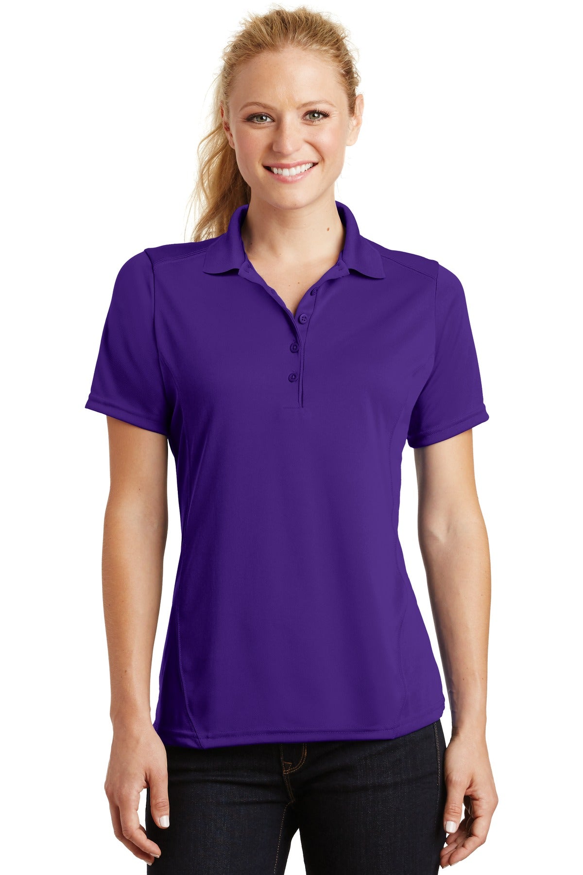 Sport-Tek® Women's Dry Zone® Raglan Accent Polo. L475