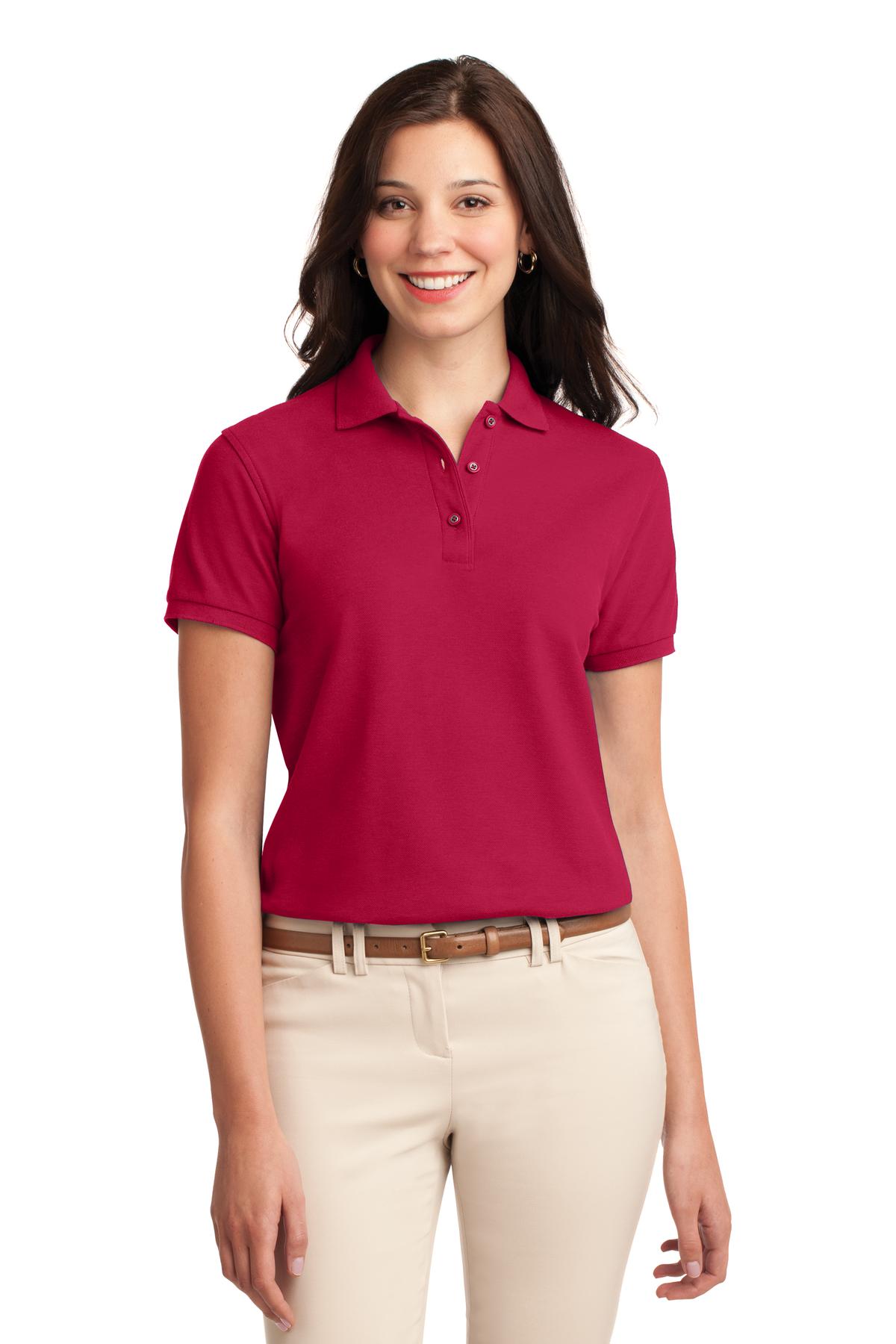 Port Authority® Women's Silk Touch™ Polo.  L500