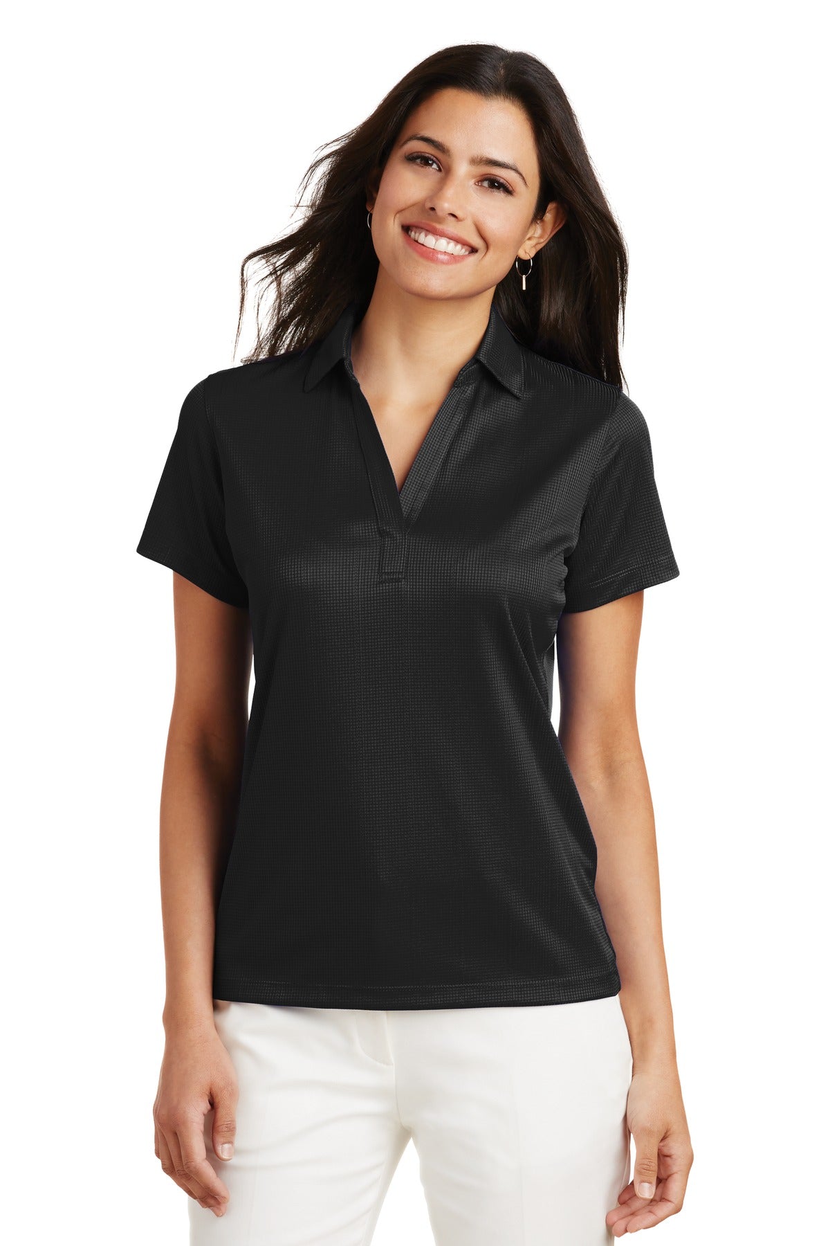 Port Authority® Women's Performance Fine Jacquard Polo. L528