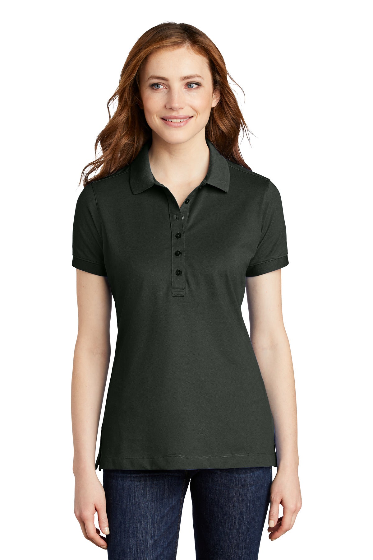 Port Authority® Women's Stretch Pique Polo. L555