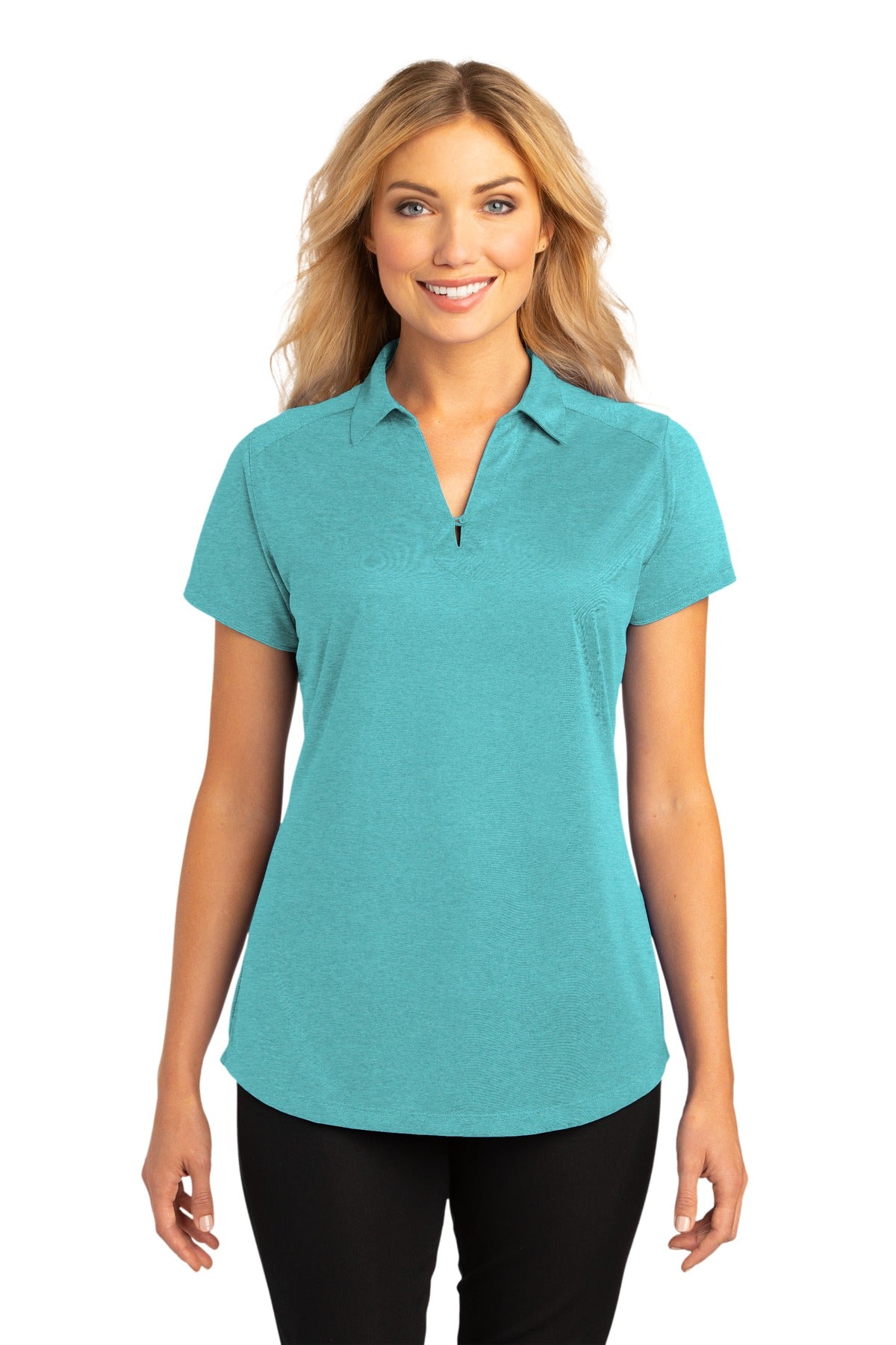 Port Authority® Women's Digi Heather Performance Polo. L574