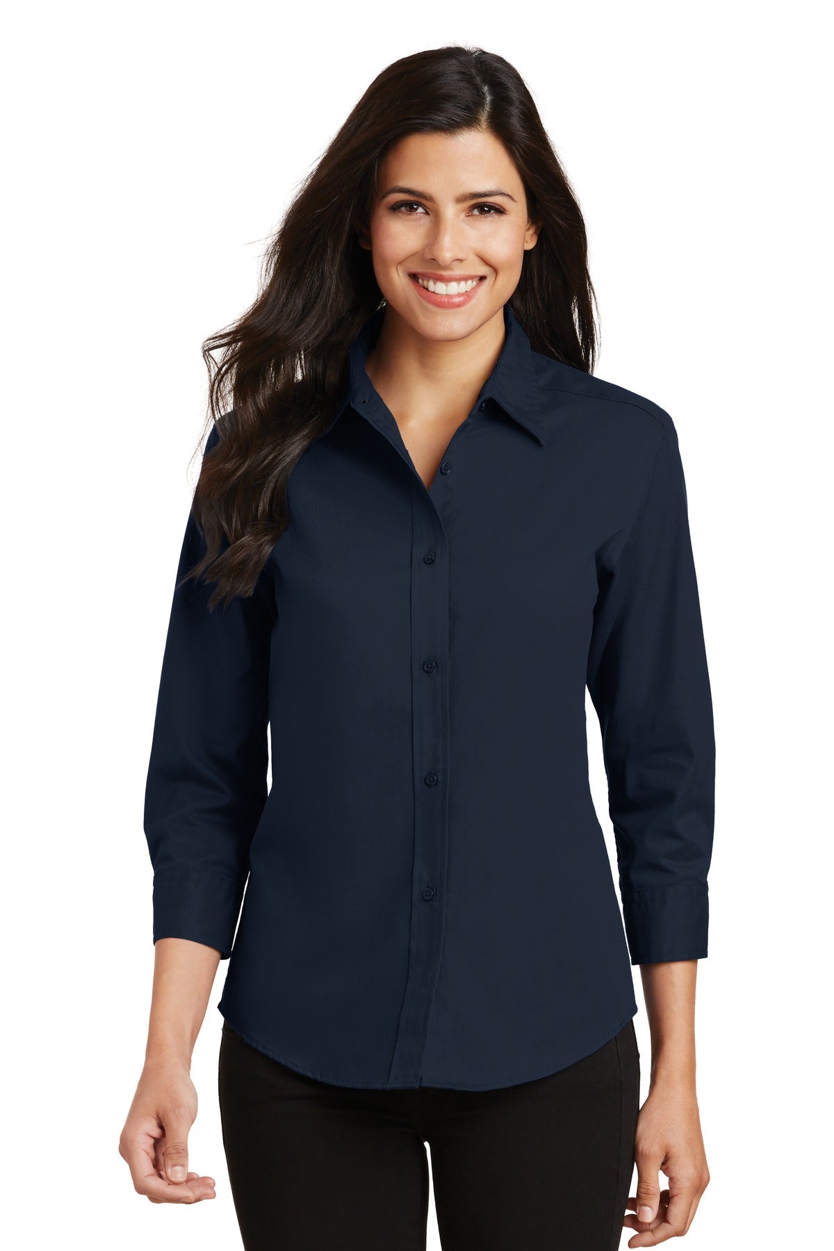 Port Authority® Women's 3/4-Sleeve Easy Care Shirt. L612