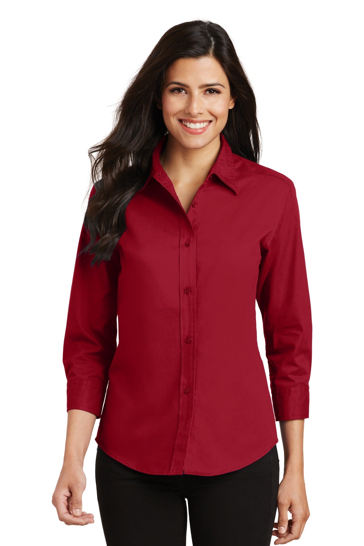 Port Authority® Women's 3/4-Sleeve Easy Care Shirt. L612