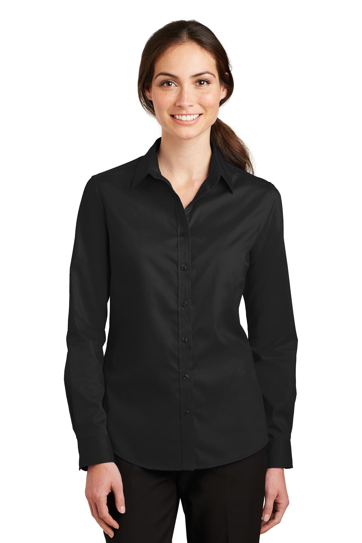 Port Authority? Women's SuperPro? Twill Shirt. L663