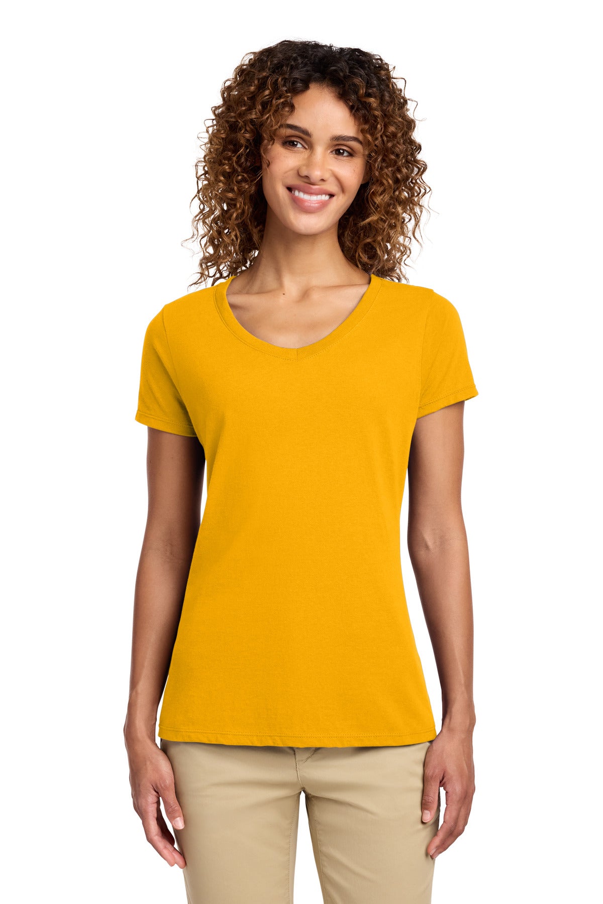 Port & Co™ Women's Fan Favorite V-Neck Tee. LPC450V