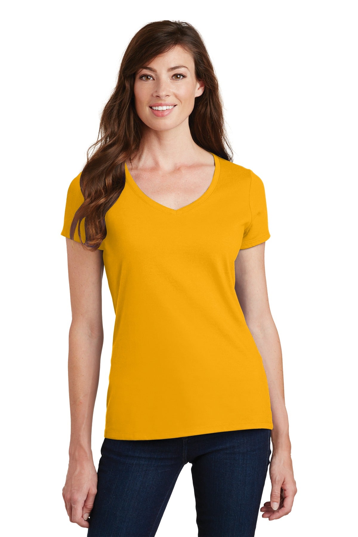 Port & Co™ Women's Fan Favorite V-Neck Tee. LPC450V