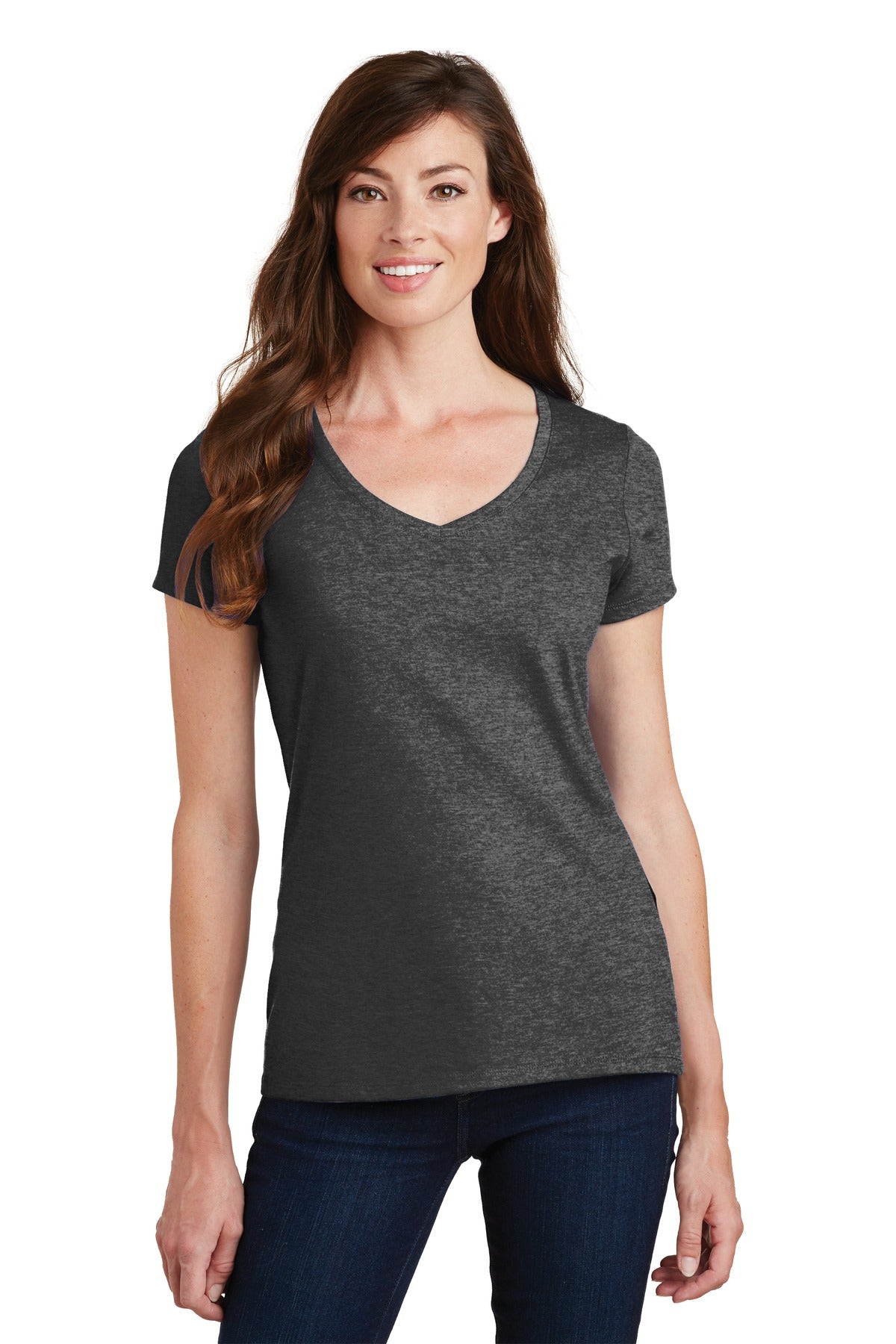 Port & Co™ Women's Fan Favorite V-Neck Tee. LPC450V