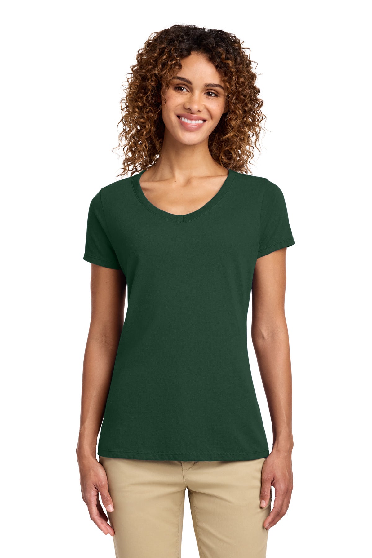 Port & Co™ Women's Fan Favorite V-Neck Tee. LPC450V