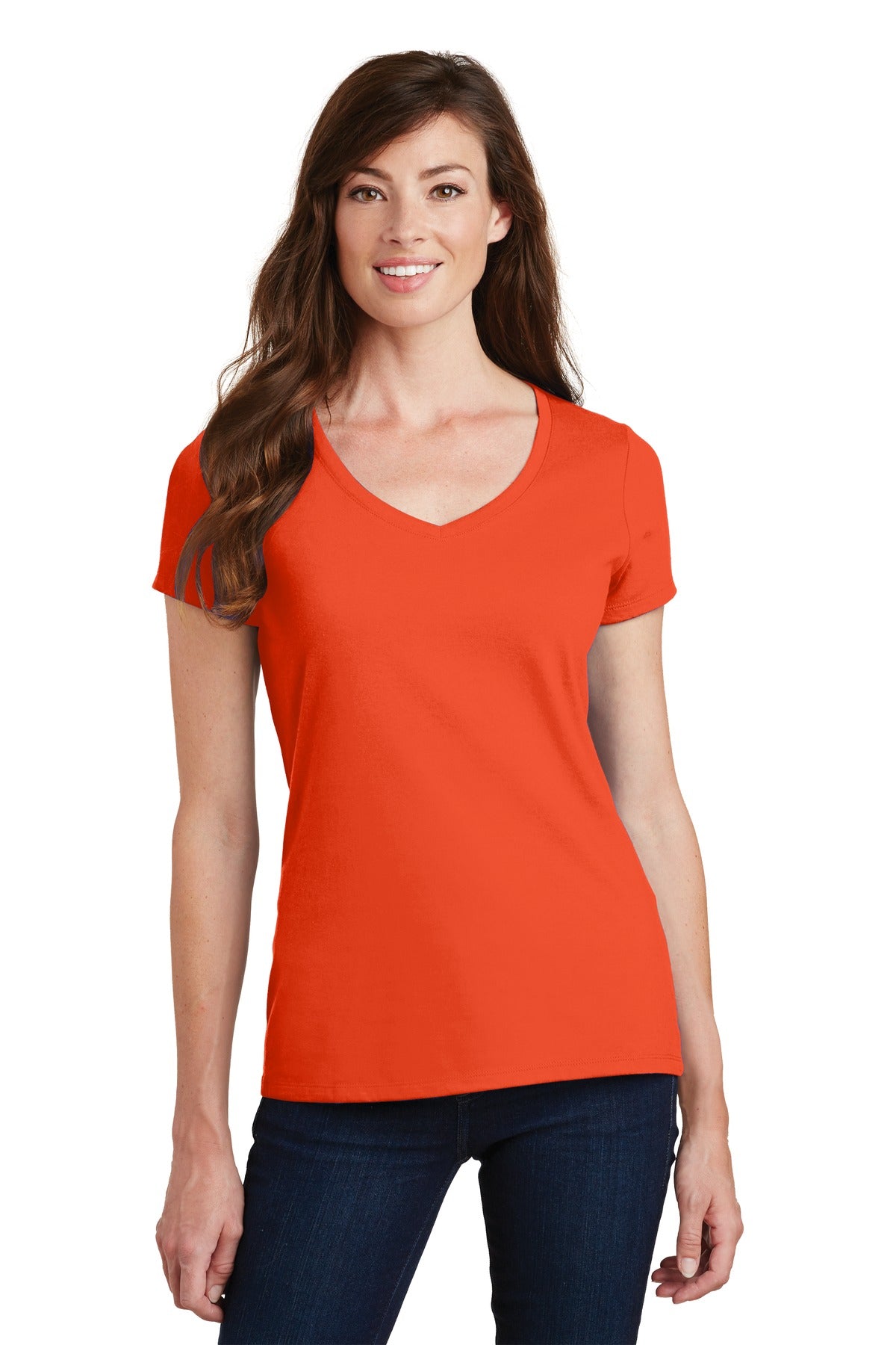 Port & Co™ Women's Fan Favorite V-Neck Tee. LPC450V