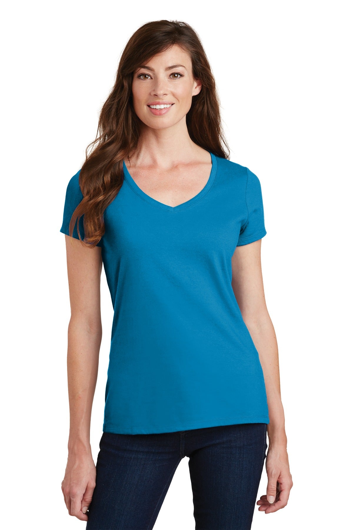 Port & Co™ Women's Fan Favorite V-Neck Tee. LPC450V