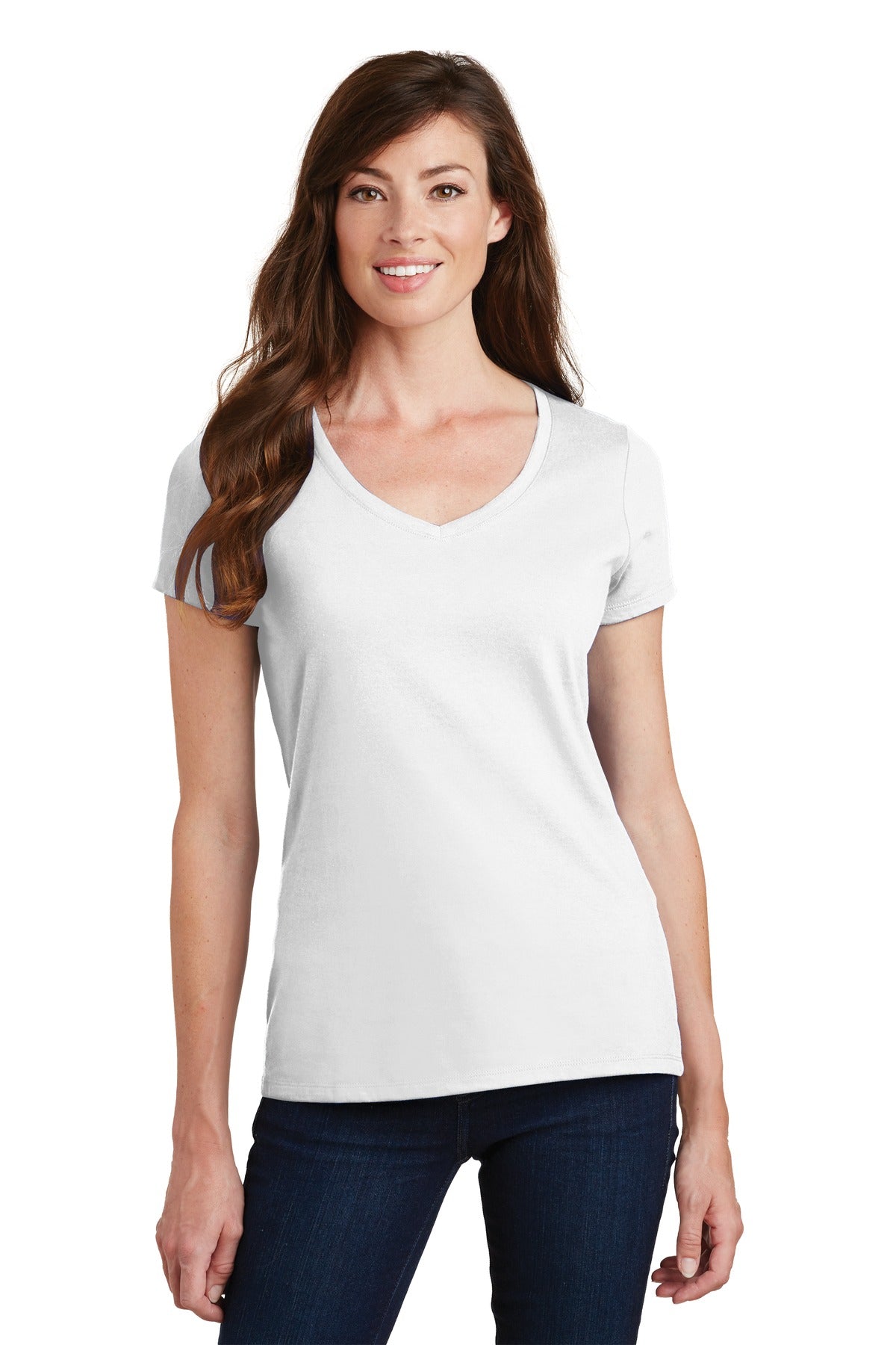 Port & Co™ Women's Fan Favorite V-Neck Tee. LPC450V