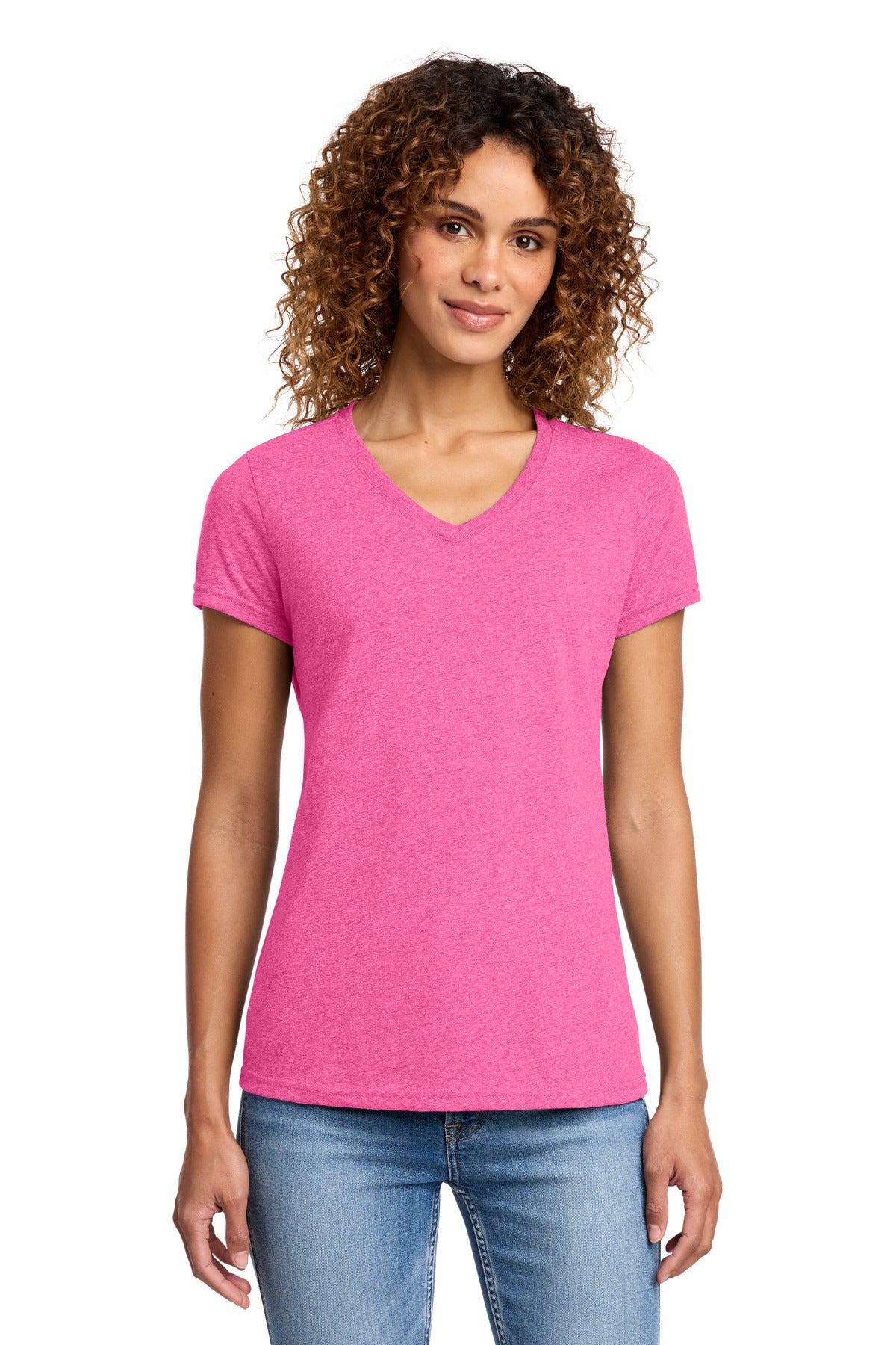 Port & Co™ Women's Fan Favorite™ Blend V-Neck Tee. LPC455V