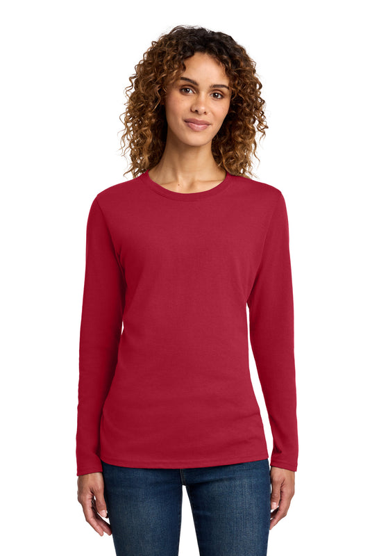 Port & Co™ Women's Long Sleeve Core Cotton Tee. LPC54LS