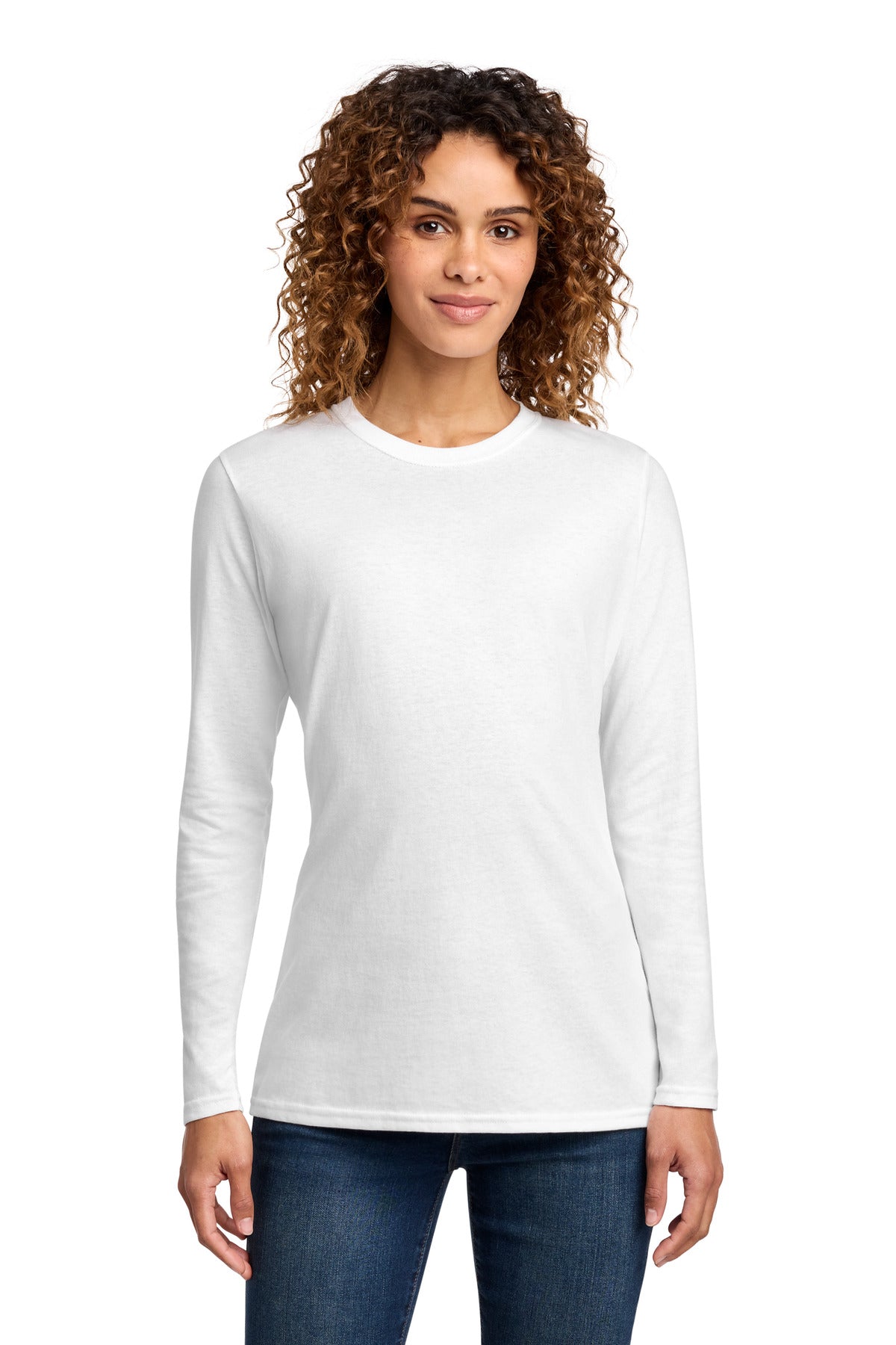 Port & Co™ Women's Long Sleeve Core Cotton Tee. LPC54LS