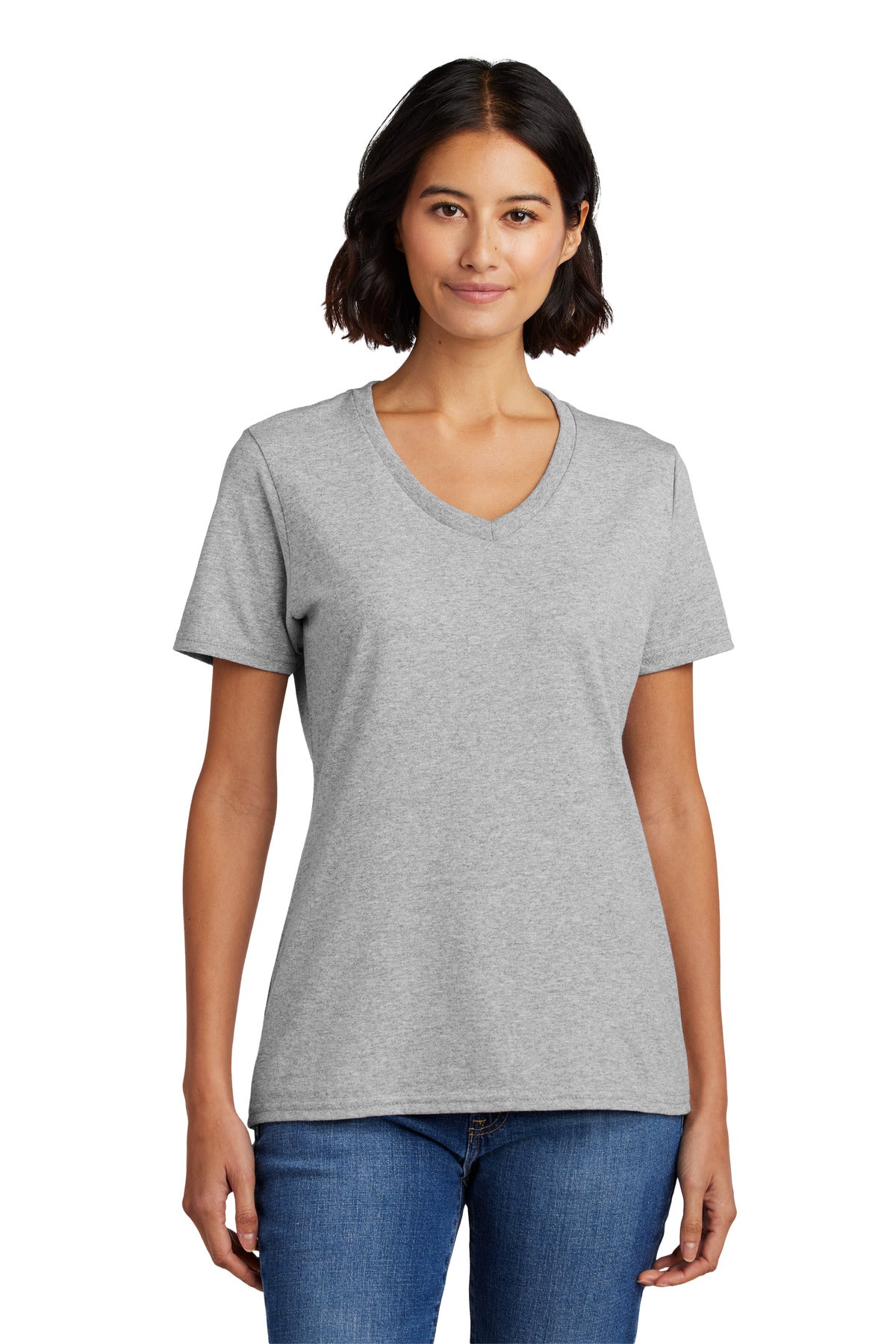 Port & Co™ Women's Core Cotton V-Neck Tee. LPC54V